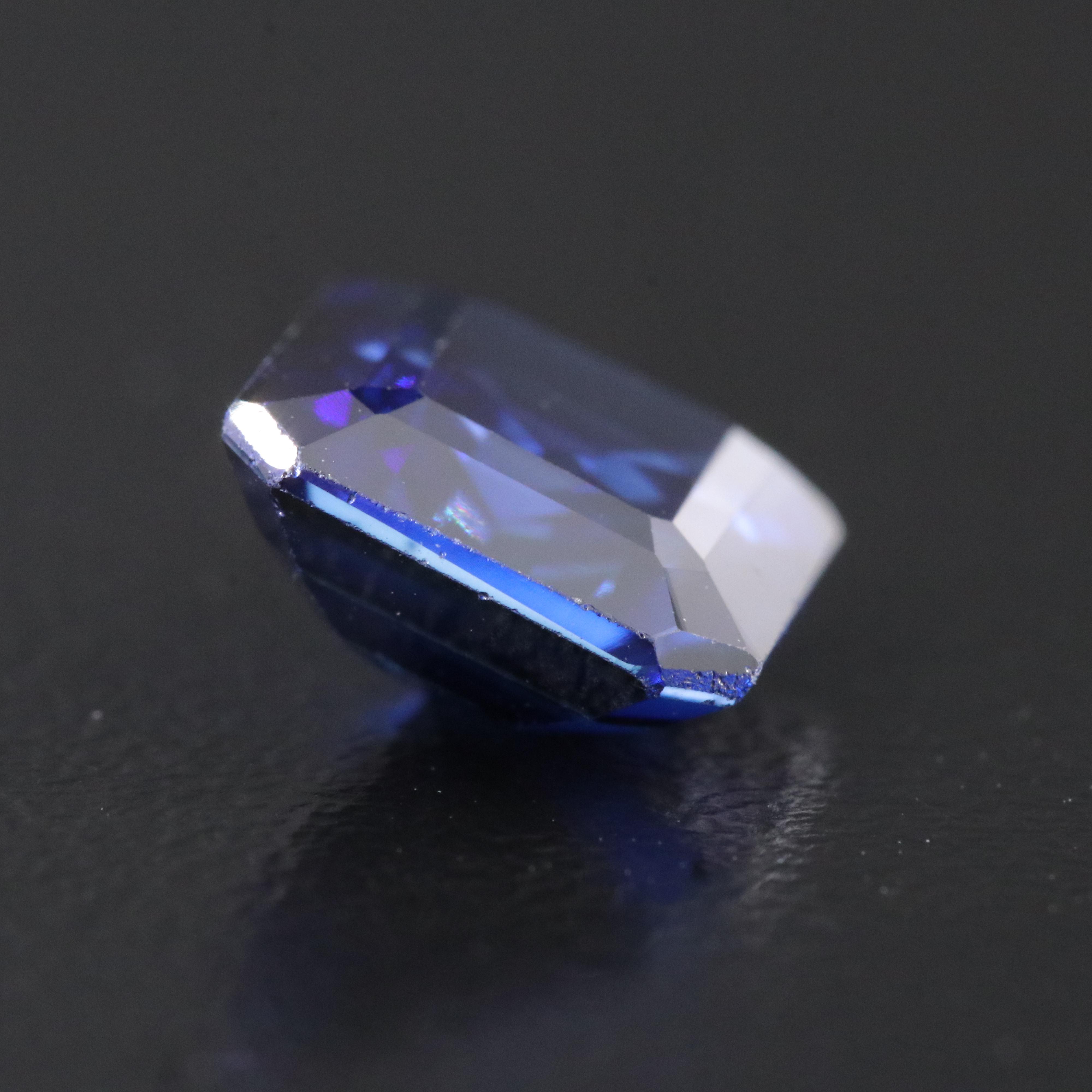 Loose 5.32 CT Lab Grown Sapphire