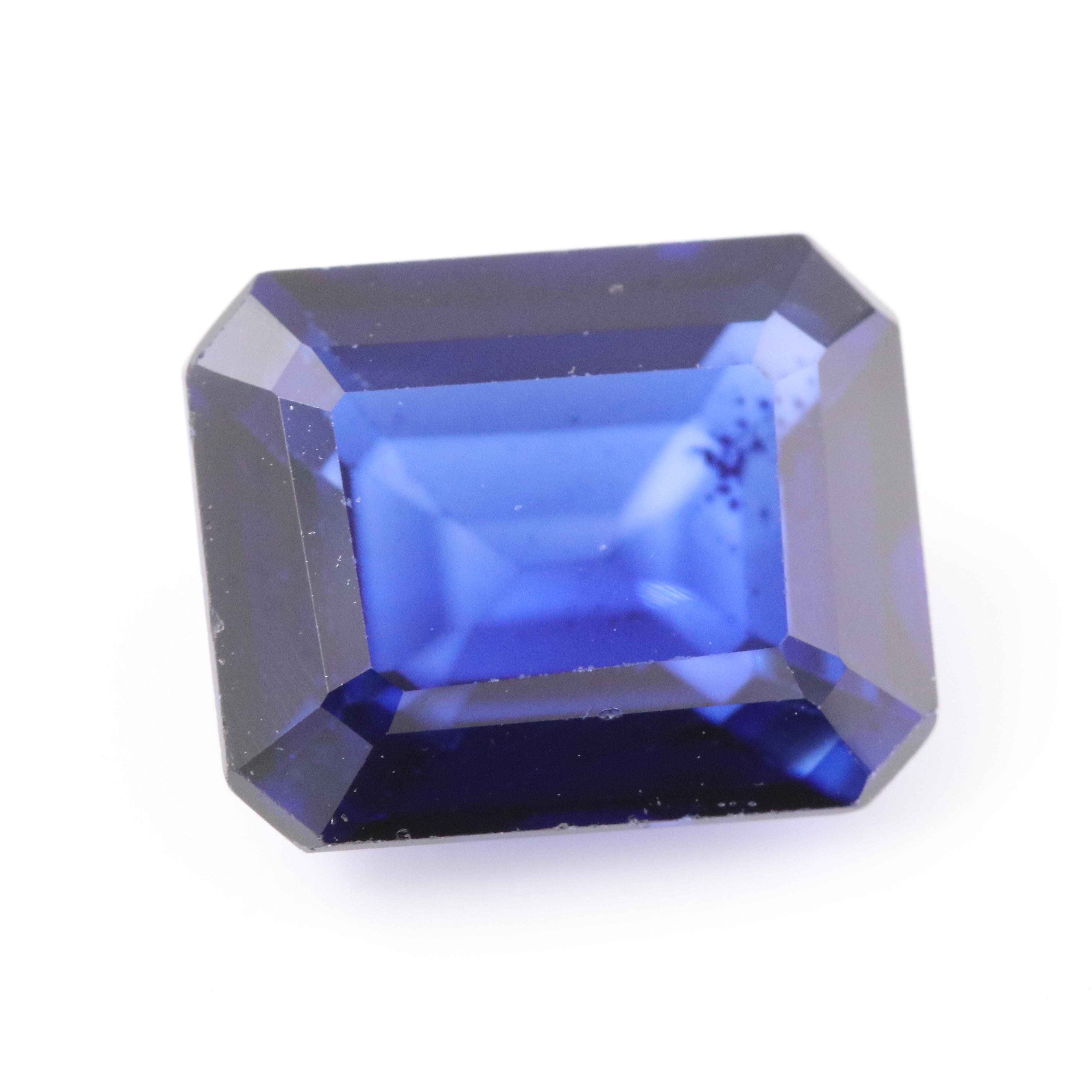 Loose 5.32 CT Lab Grown Sapphire