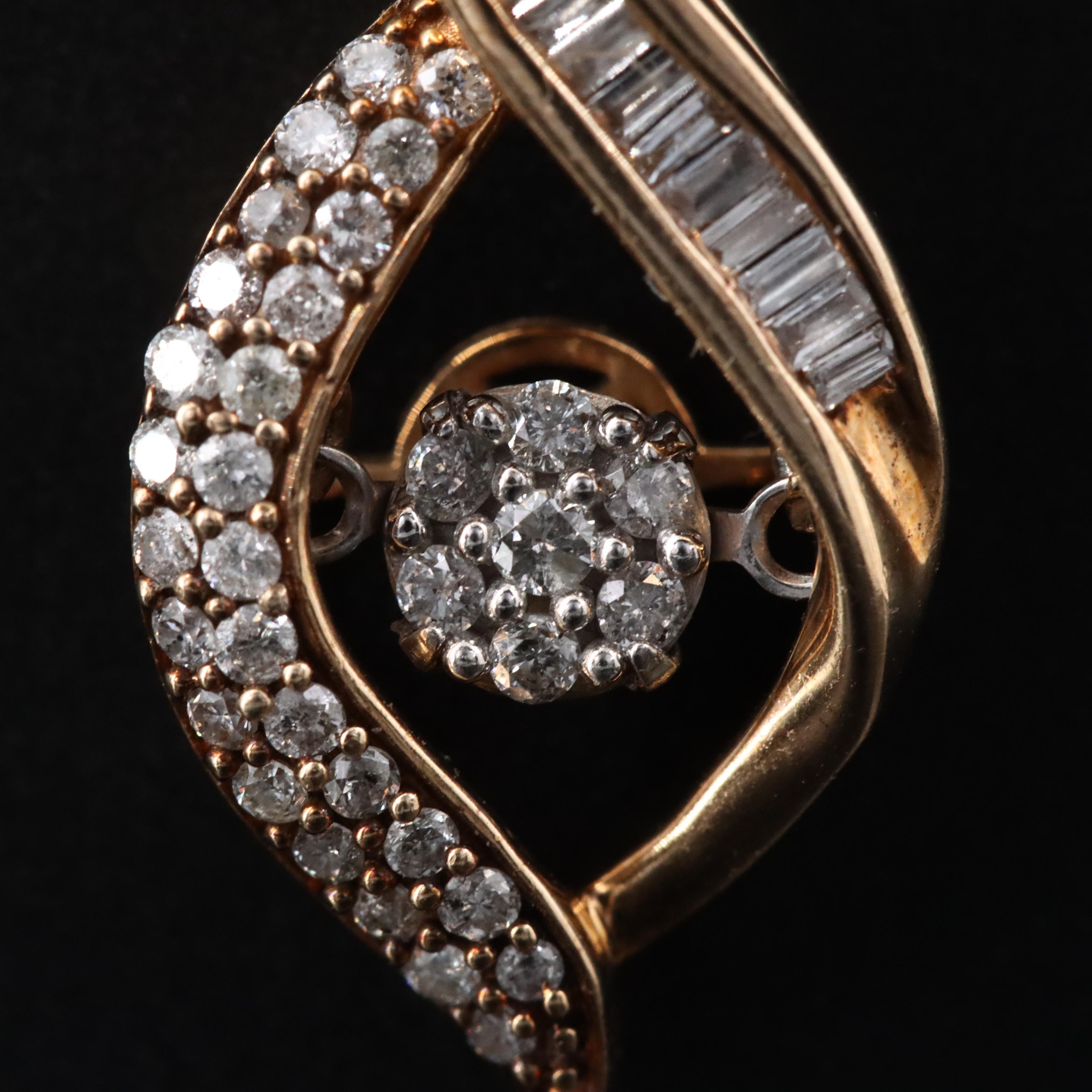 Articulated 10K 0.34 CTW Diamond Pendant