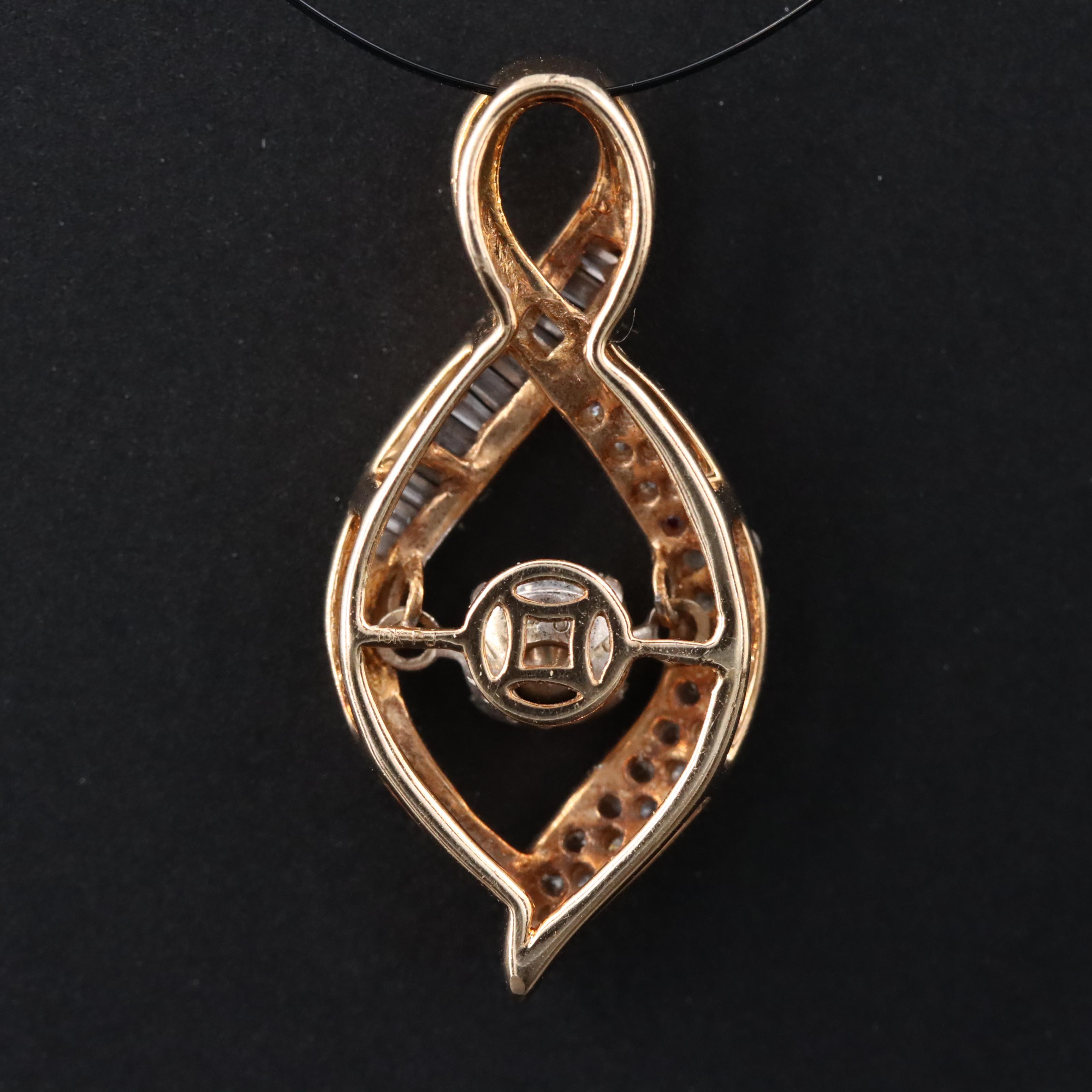 Articulated 10K 0.34 CTW Diamond Pendant