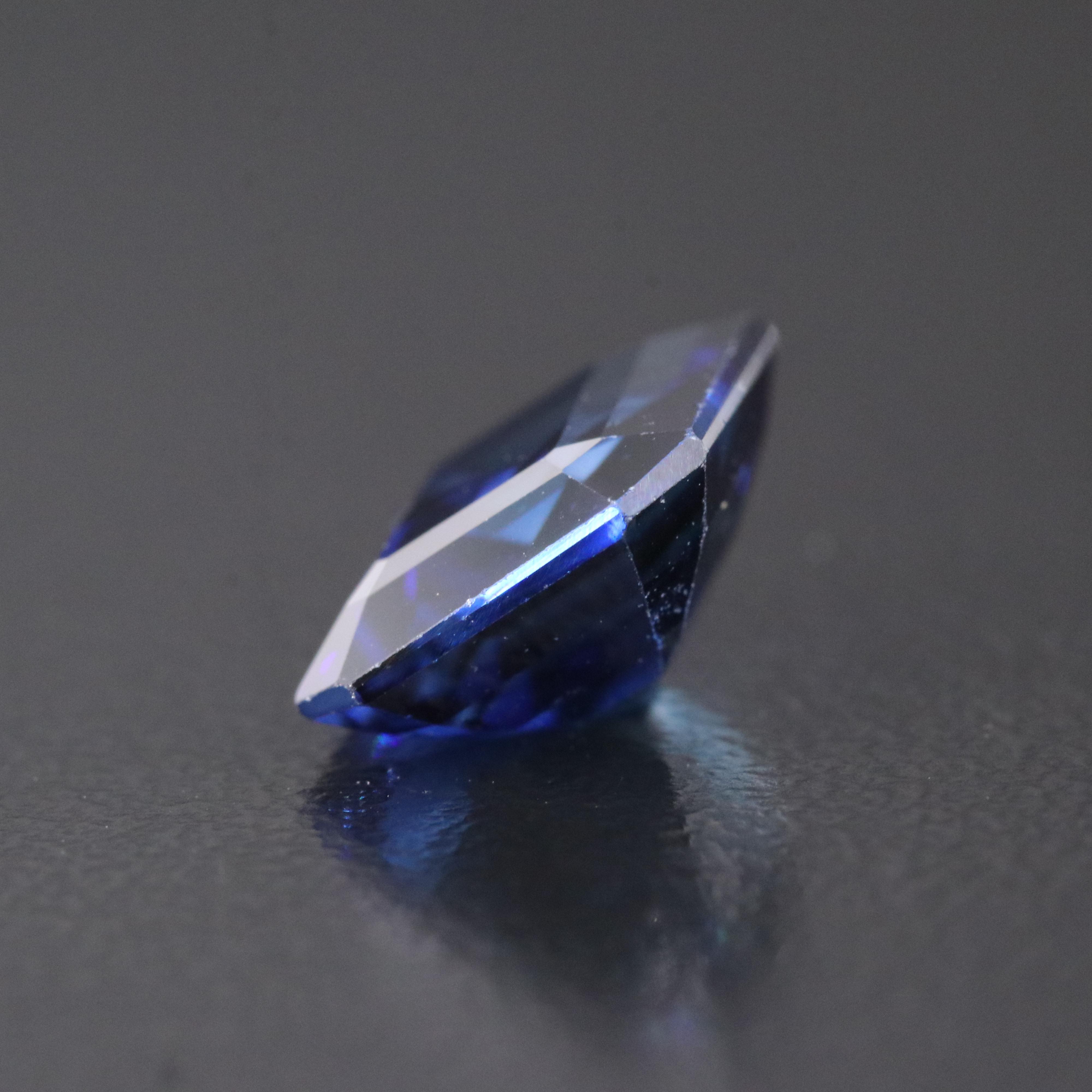 Loose 5.16 CT Lab Grown Sapphire
