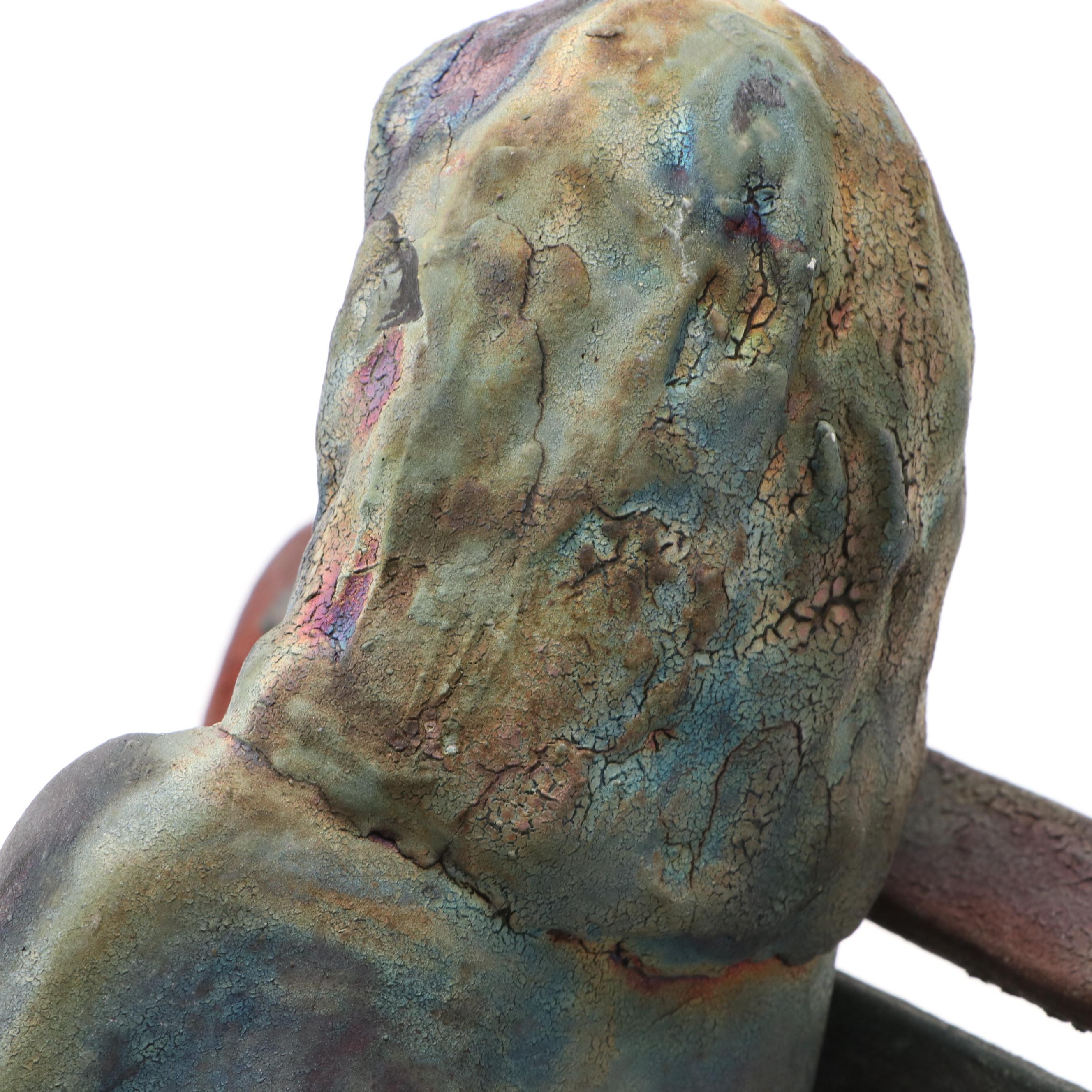 Helaine Schneider "Bench Girl" Pottery Sculpture, Limited Edition 14 of 24