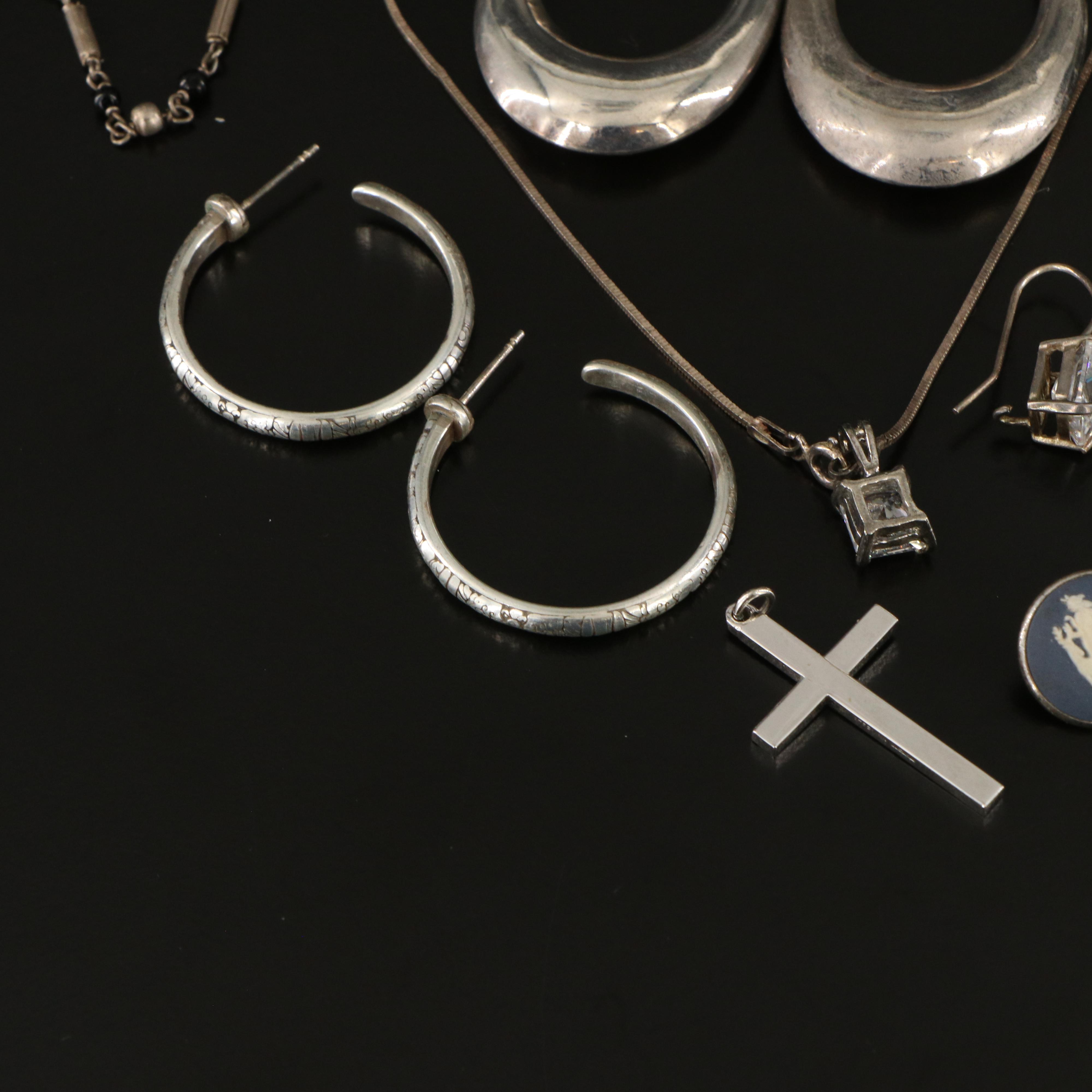 Sterling Jewelry Collection Featuring Mexican Horse Brooch