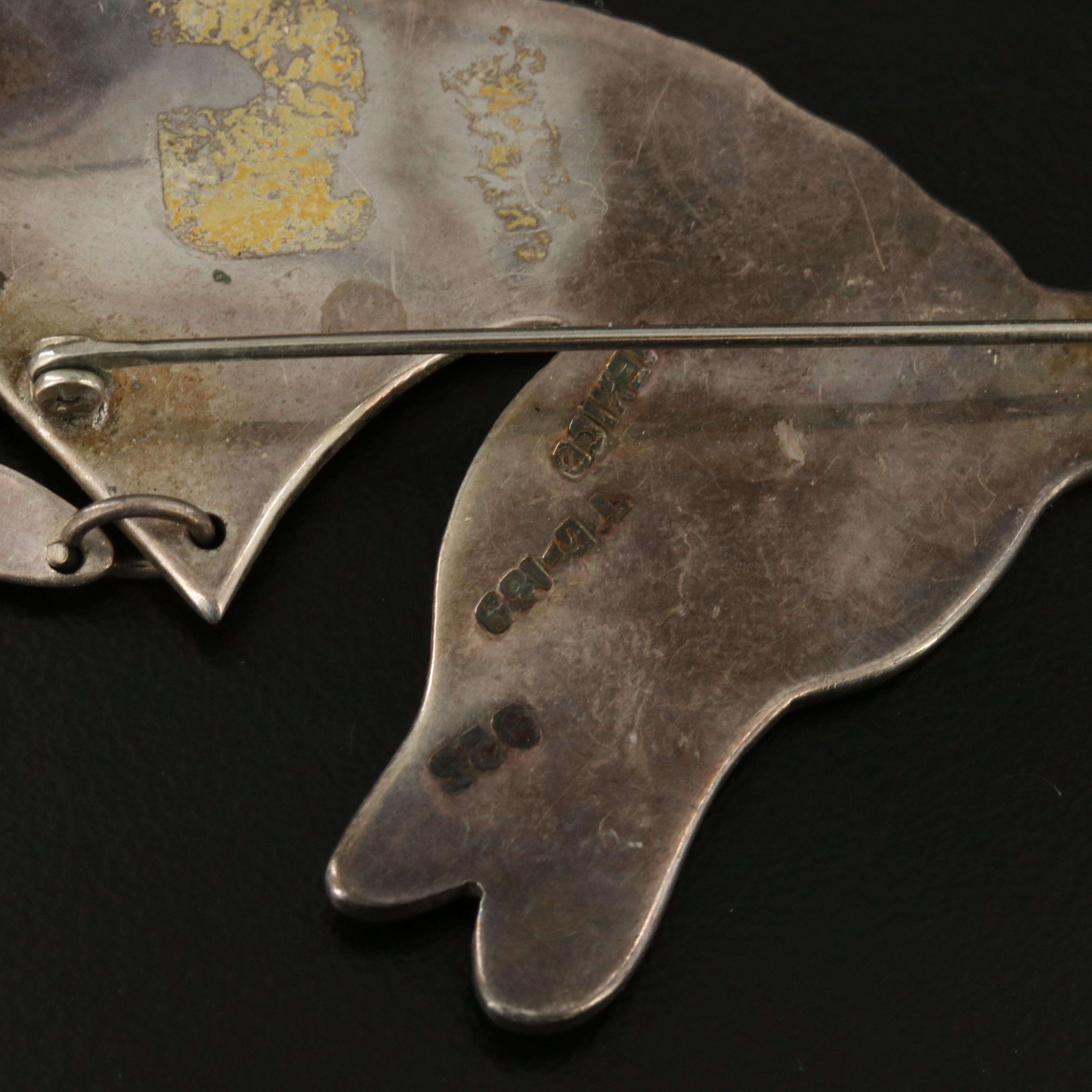 Sterling Jewelry Collection Featuring Mexican Horse Brooch