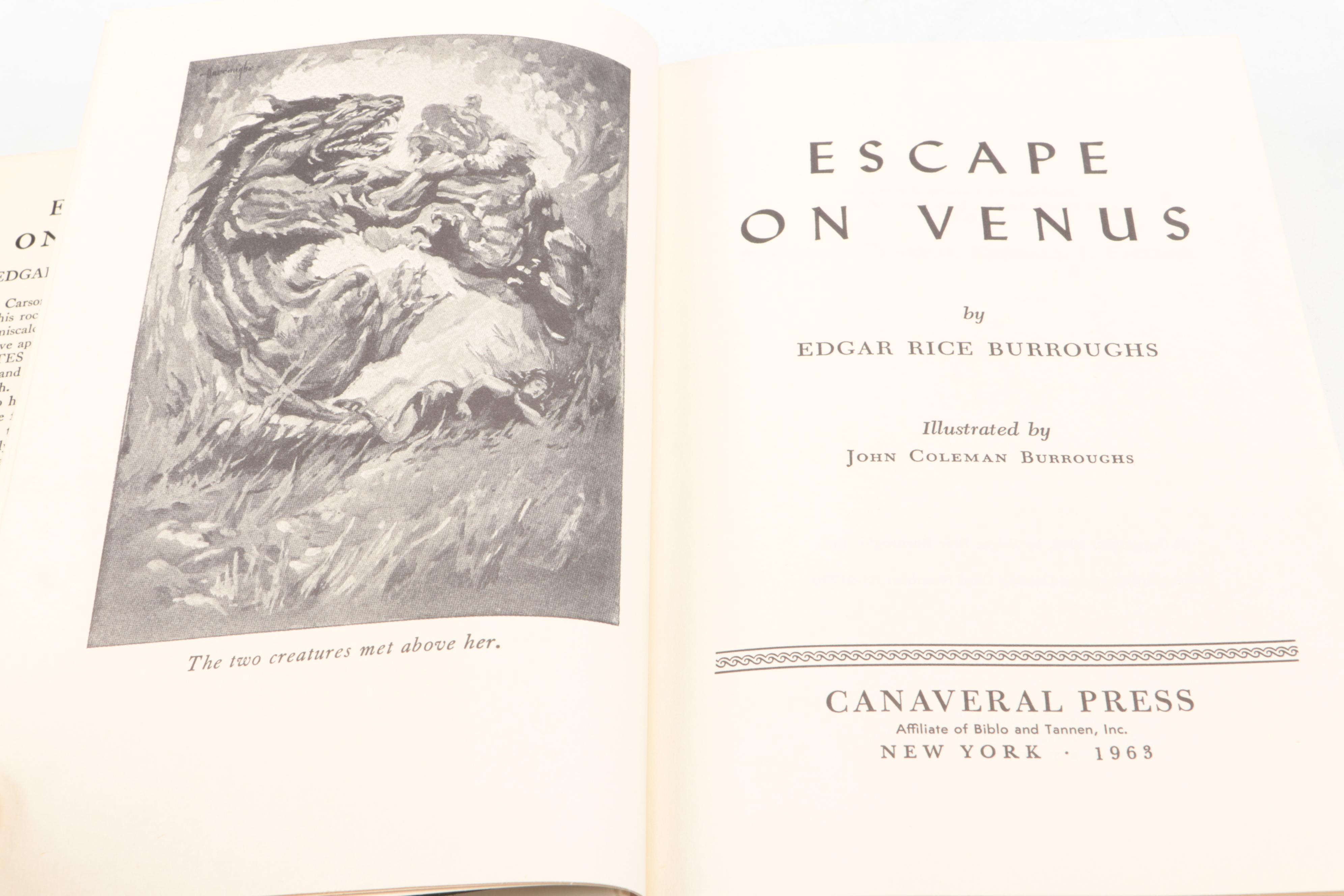 "Carson of Venus" and "Escape on Venus" by Edgar Rice Burroughs, 1963