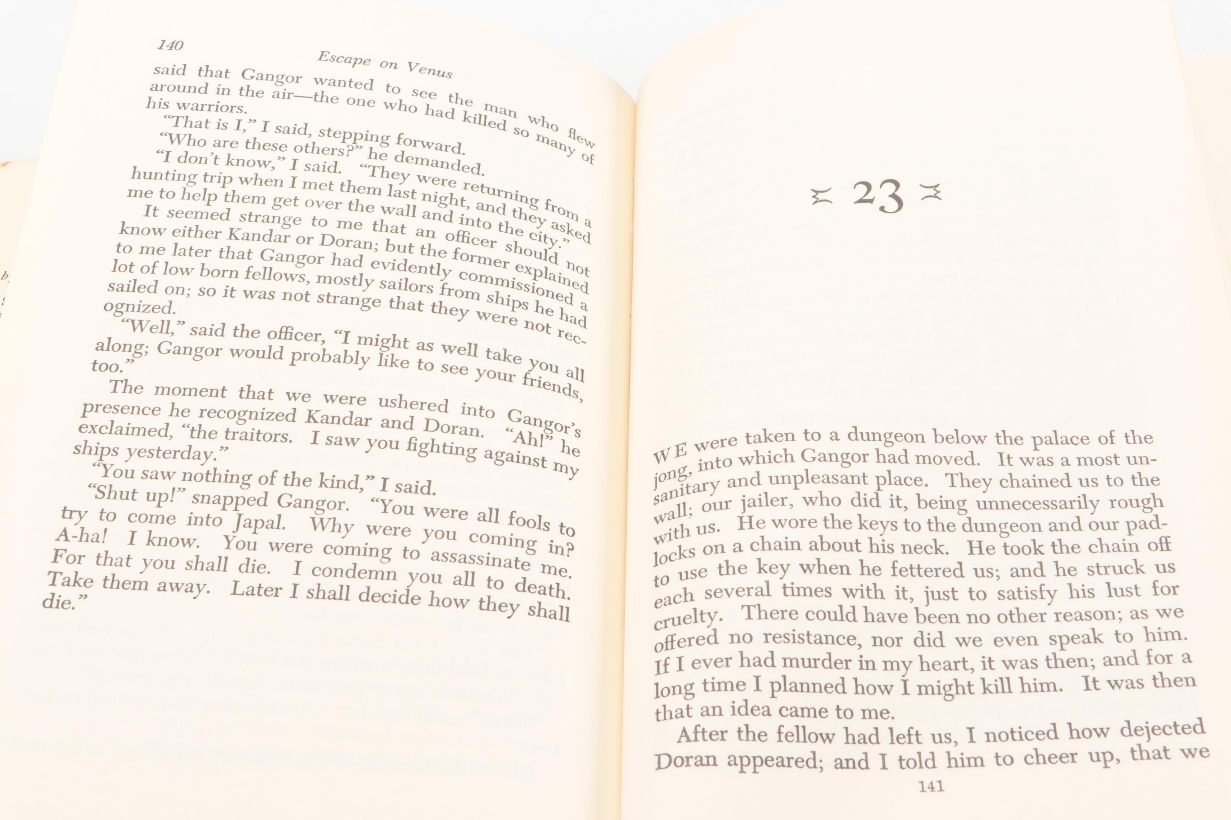 "Carson of Venus" and "Escape on Venus" by Edgar Rice Burroughs, 1963