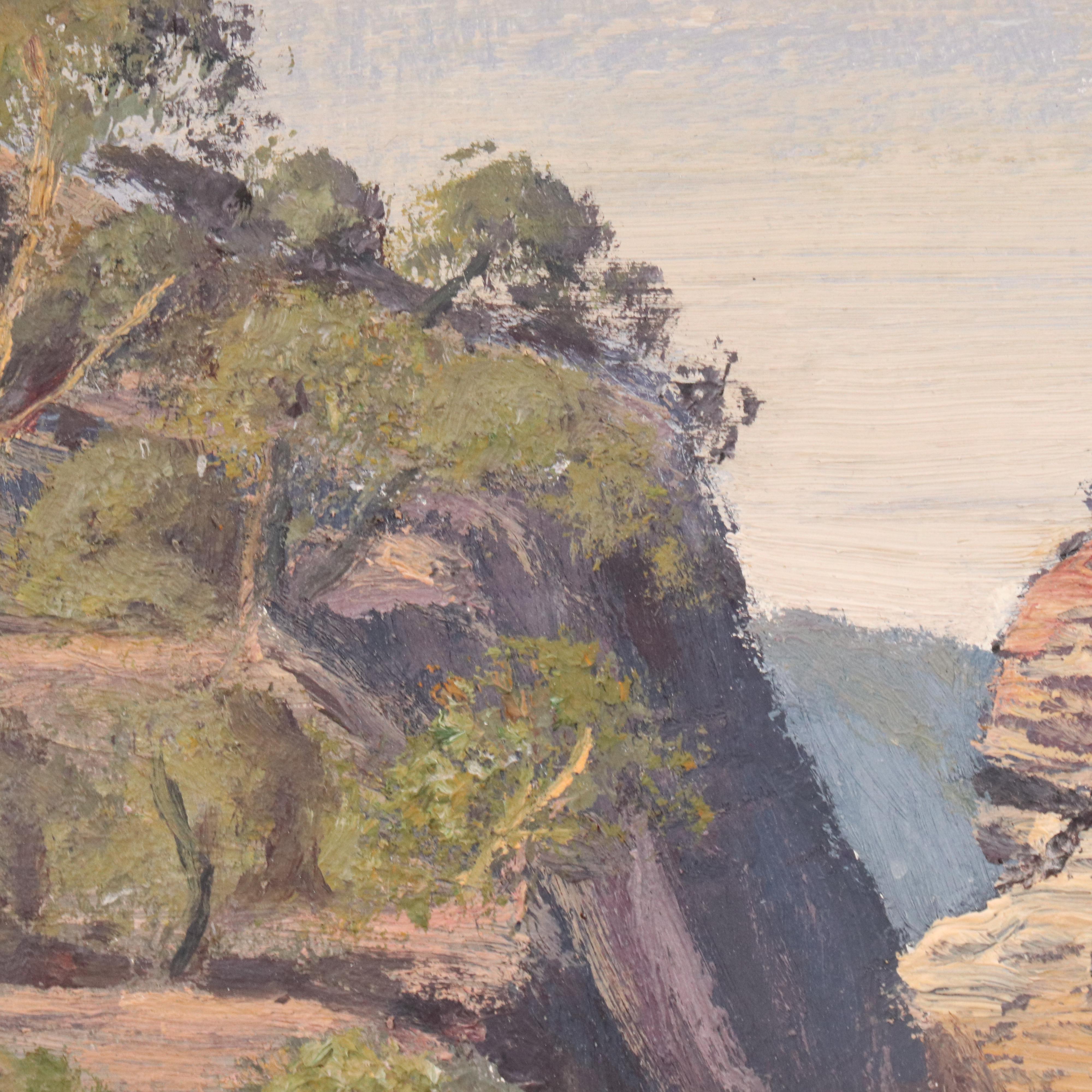 Dawna Thomas Landscape Oil Painting "The Three Sisters"