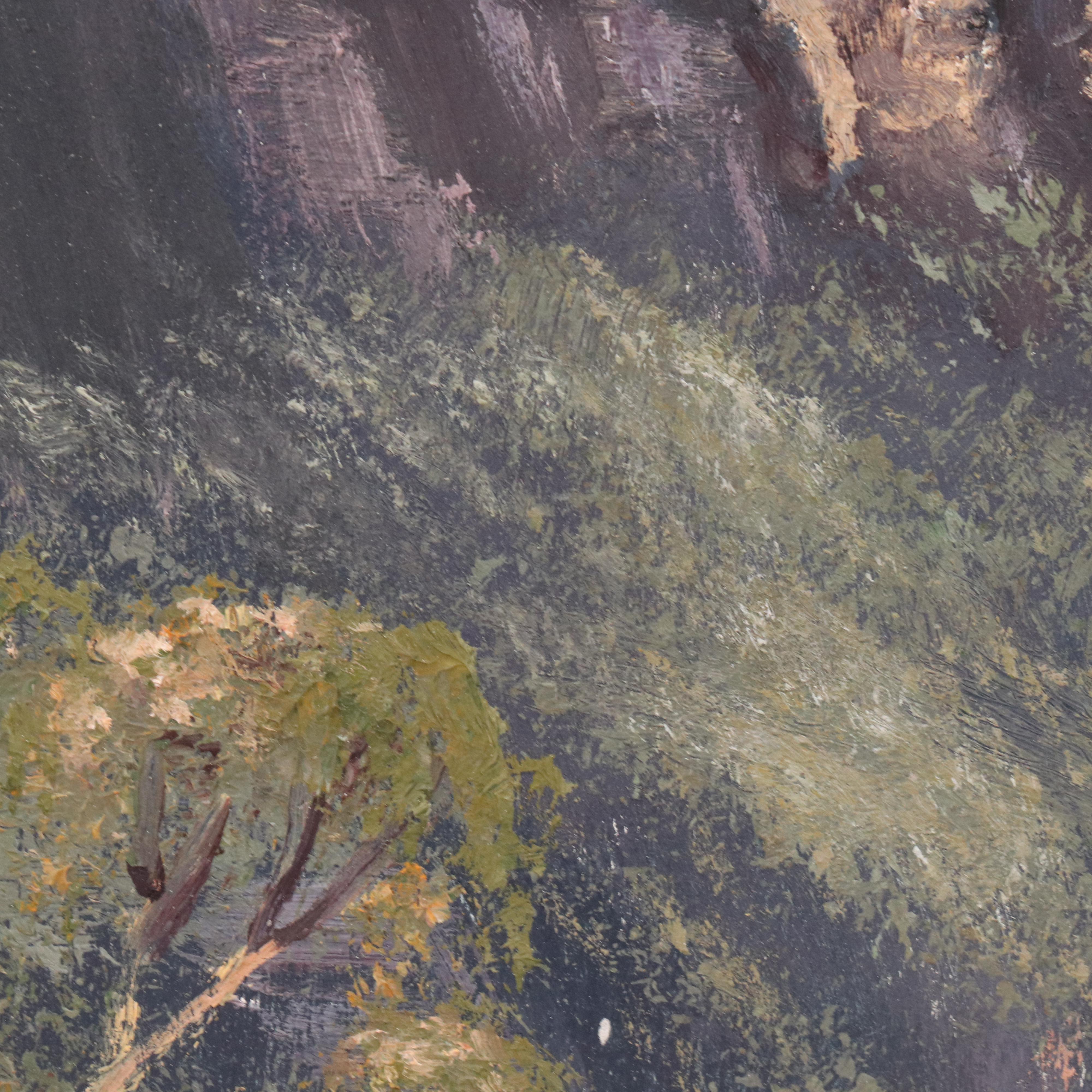 Dawna Thomas Landscape Oil Painting "The Three Sisters"