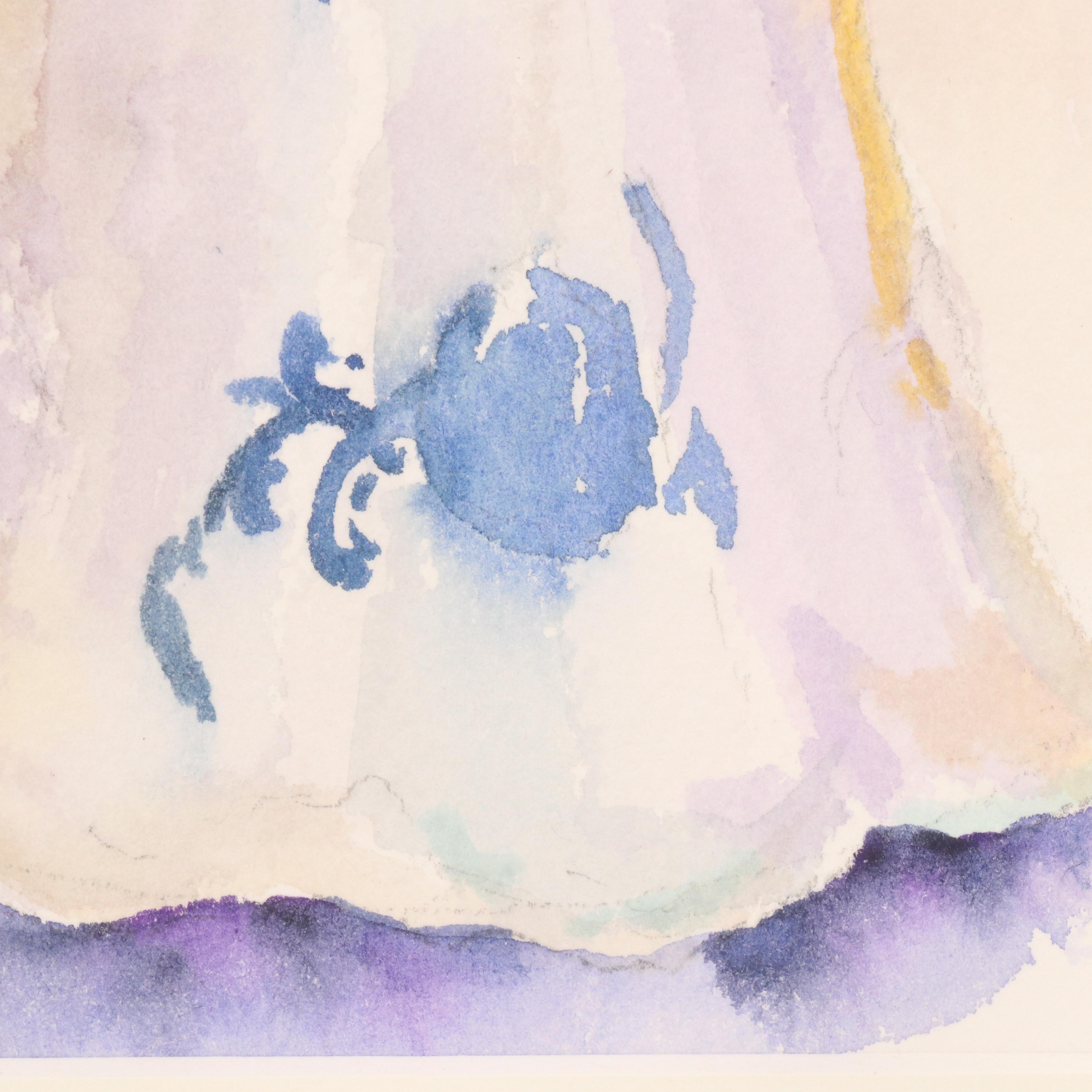 Kim F. Howard Floral Still Life Watercolor Painting "China Lilies"