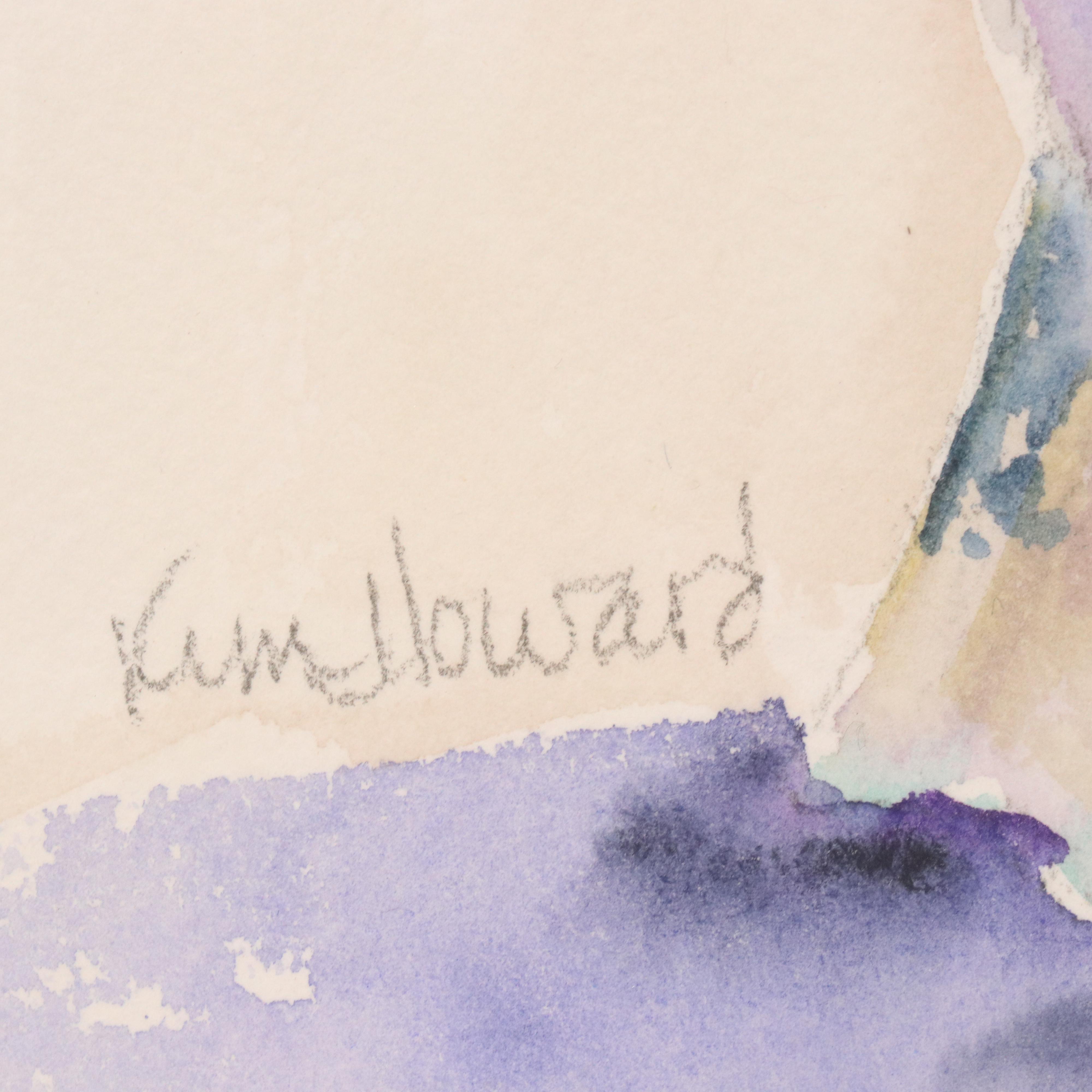 Kim F. Howard Floral Still Life Watercolor Painting "China Lilies"