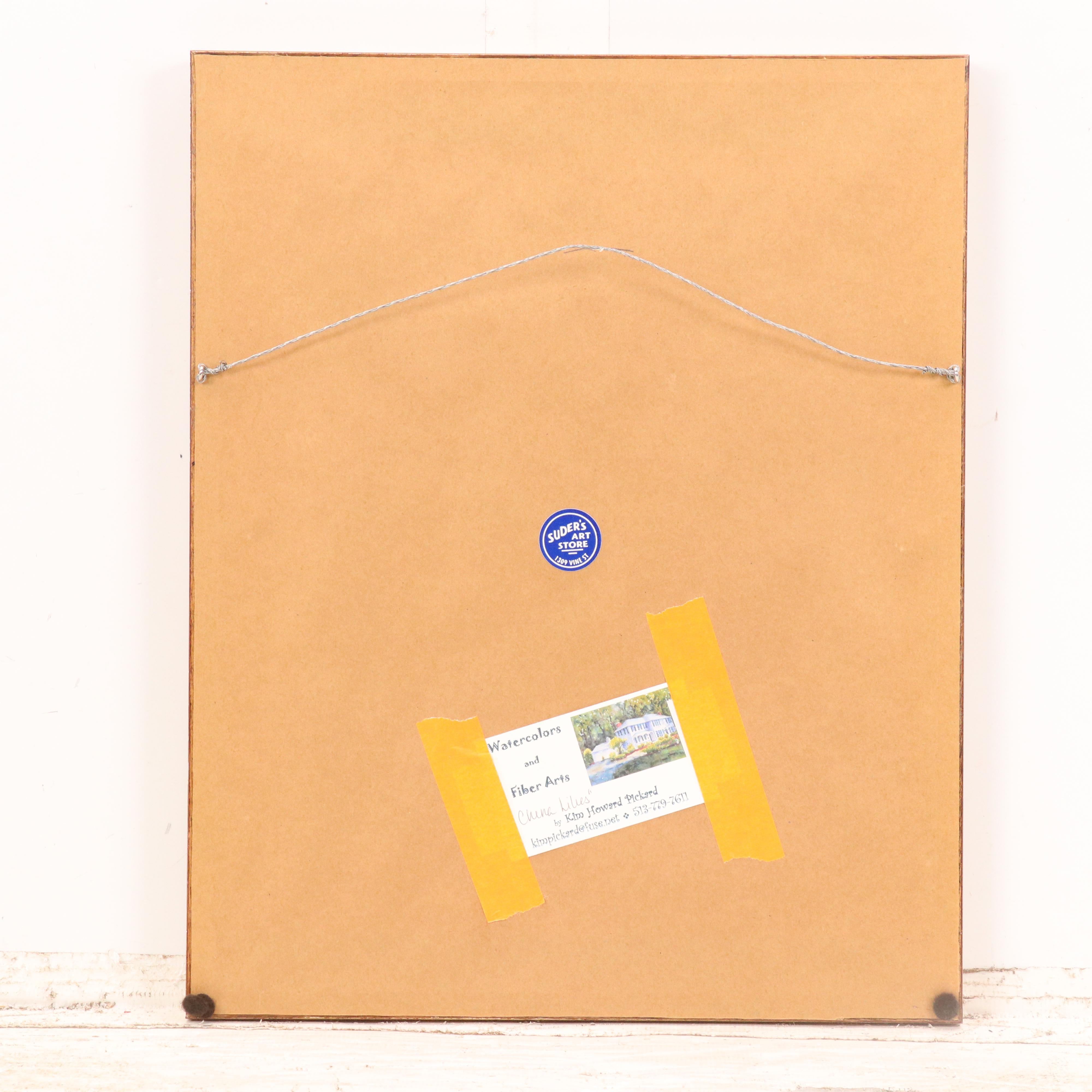 Kim F. Howard Floral Still Life Watercolor Painting "China Lilies"