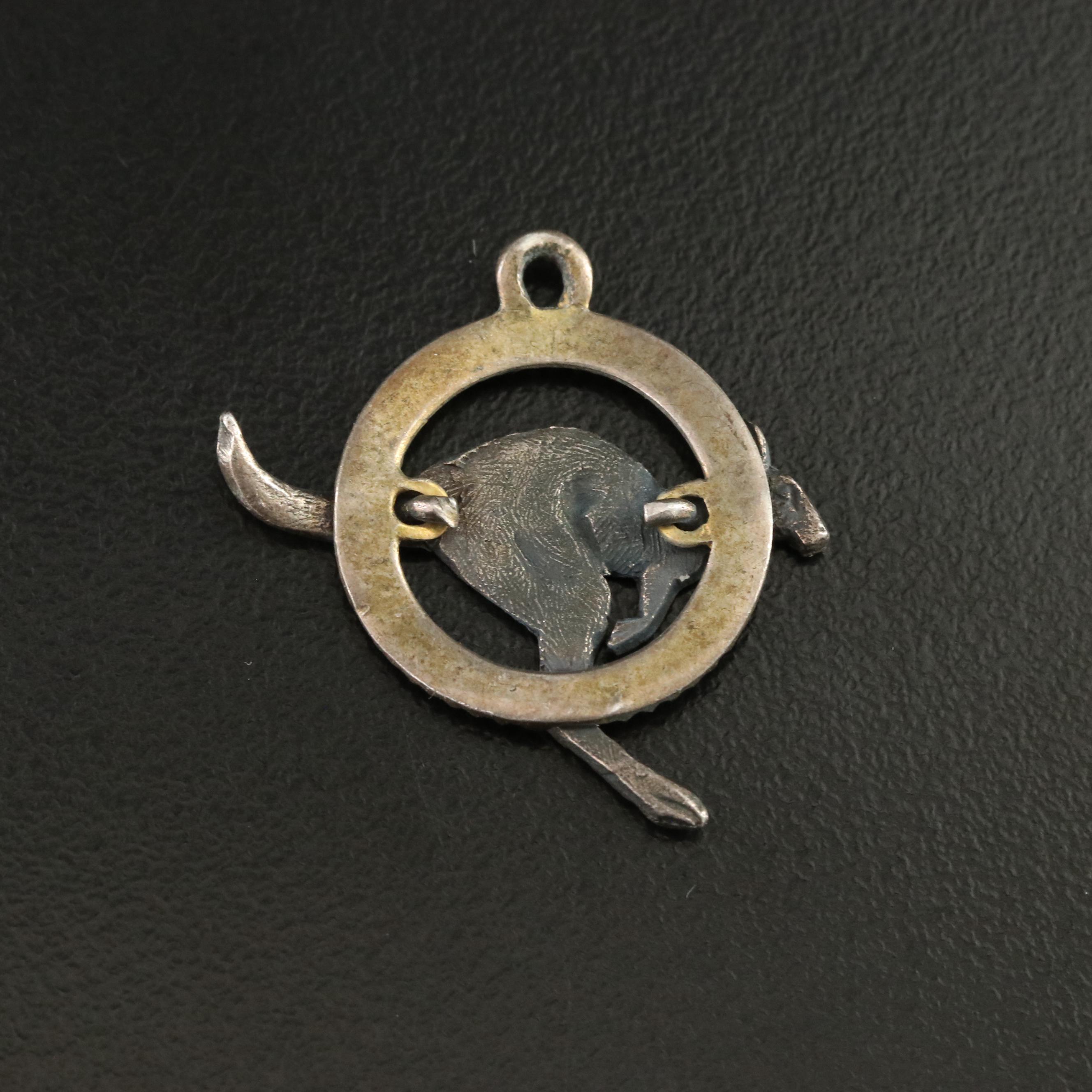 Sterling Kangaroo Charm Pendant