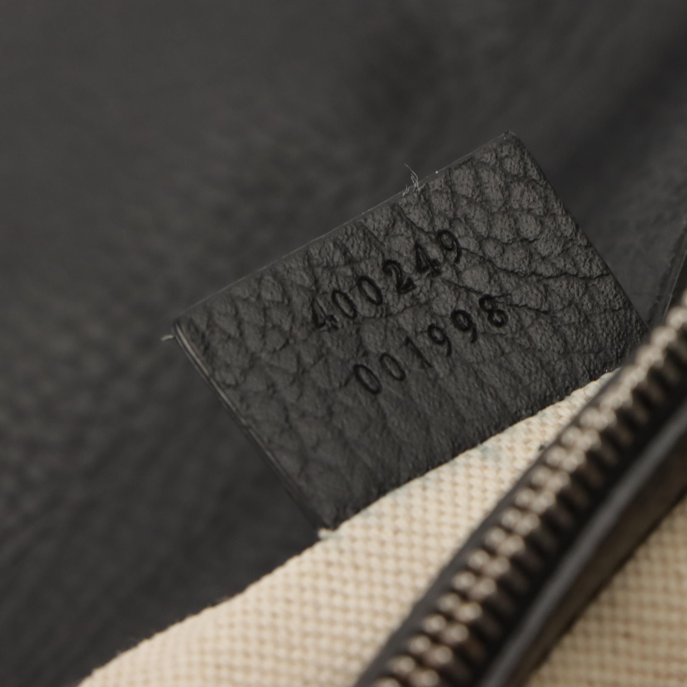 Gucci Medium Crystal Dionysus Shoulder Bag in Black Grained Leather