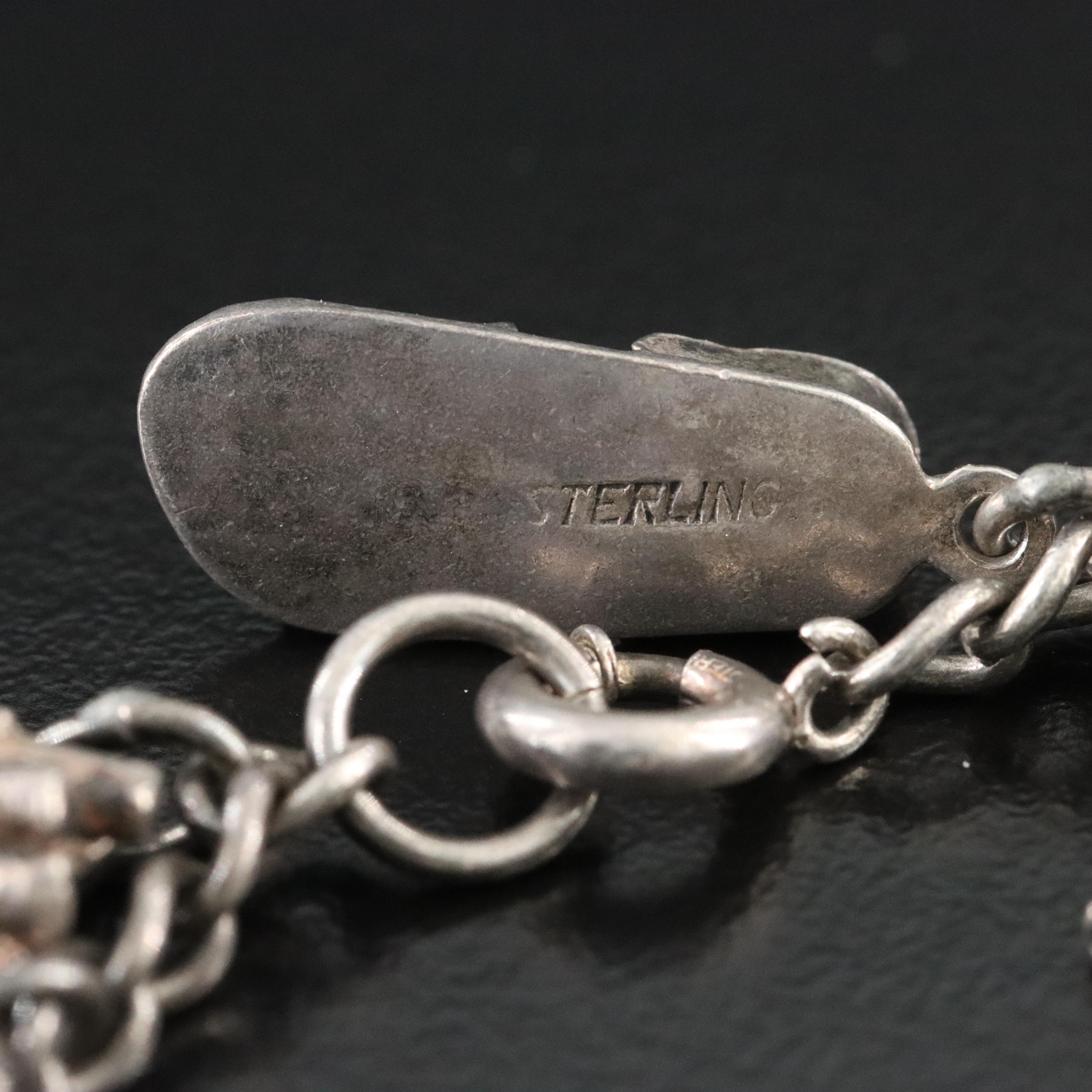 Vintage Sterling Charm Bracelet