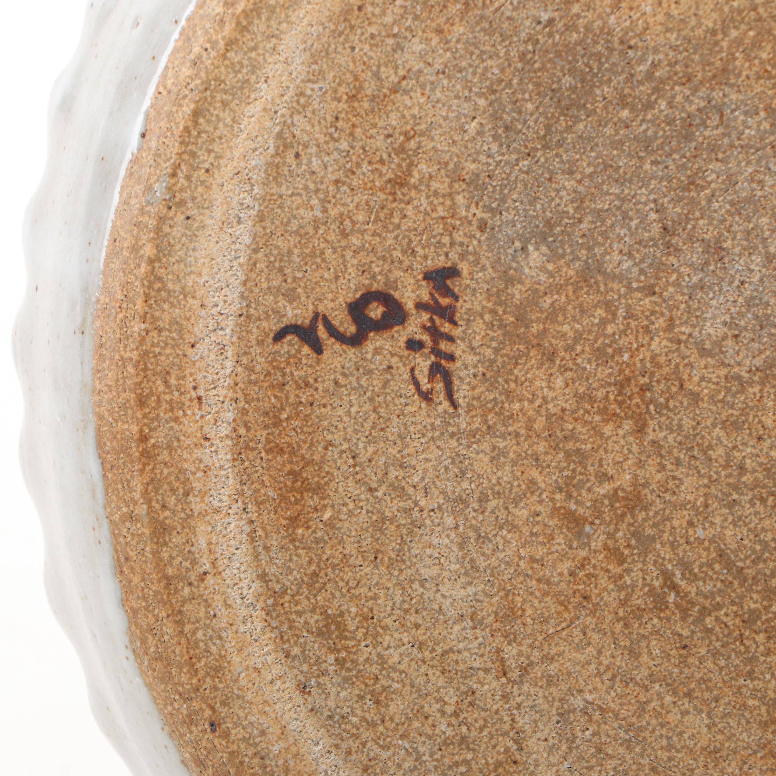 Stika Pottery Fish Plate with Other Art Pottery Tableware