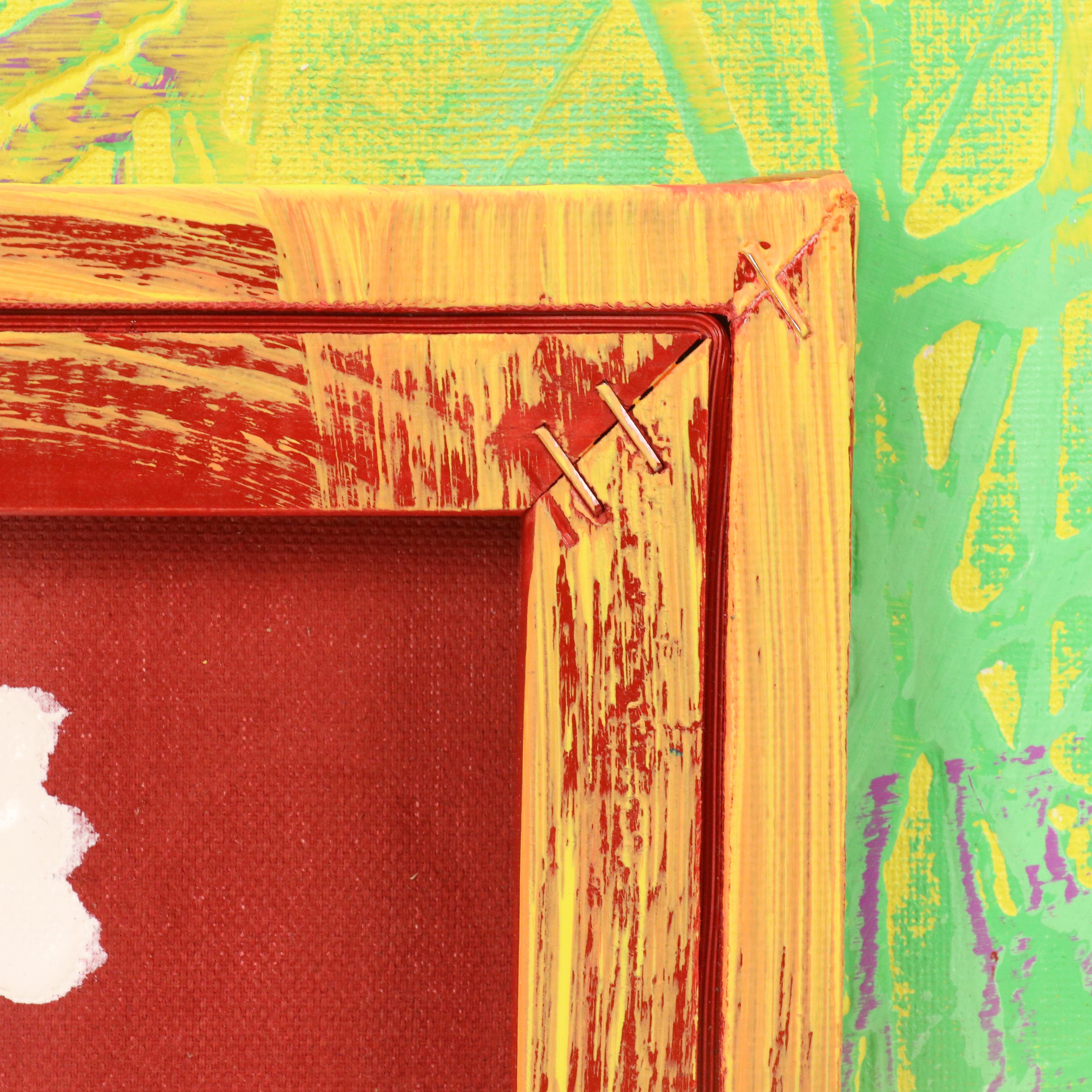 Abiola Idowu Abstract Mixed Media Portrait "Beautiful Life II," 2023