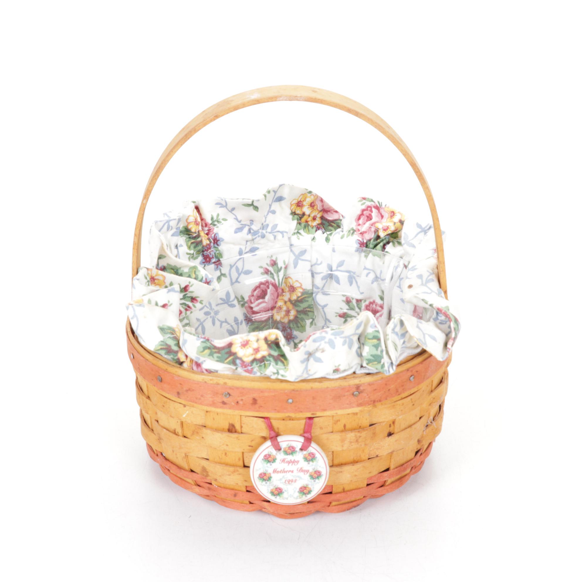 Longaberger "Mother's Day" & Other Woven Maple Baskets