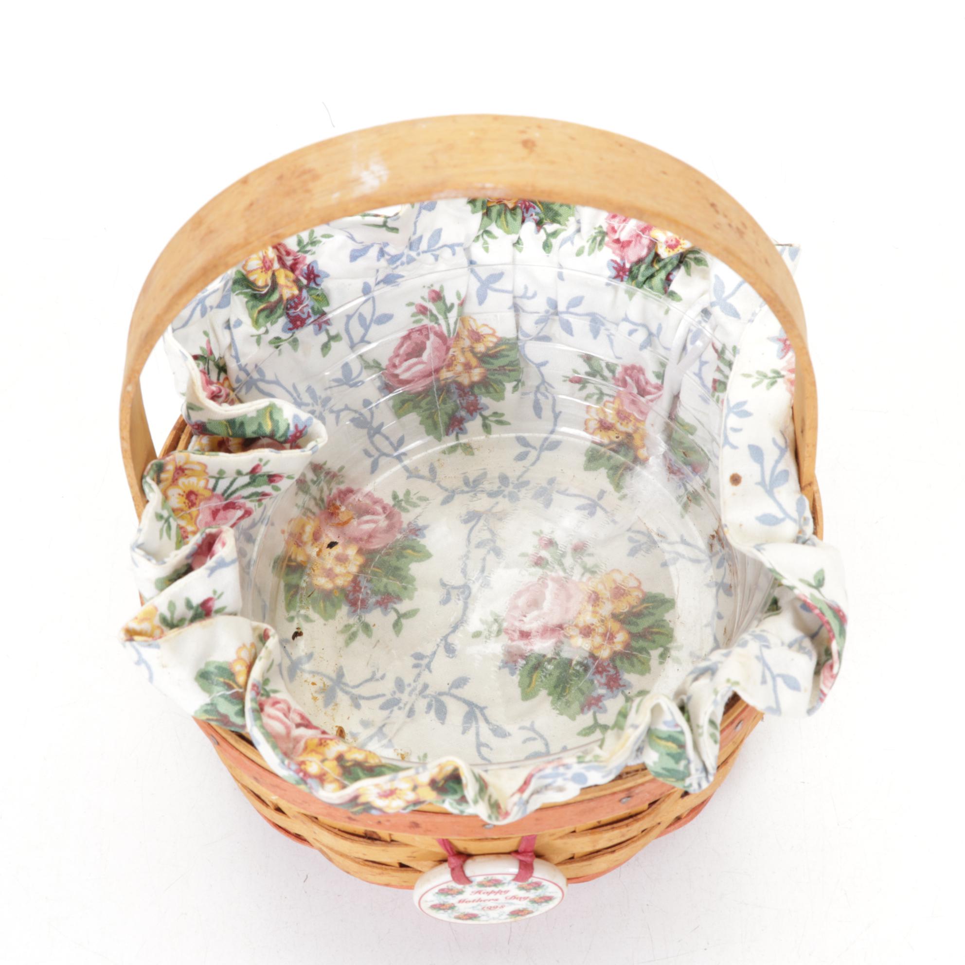 Longaberger "Mother's Day" & Other Woven Maple Baskets