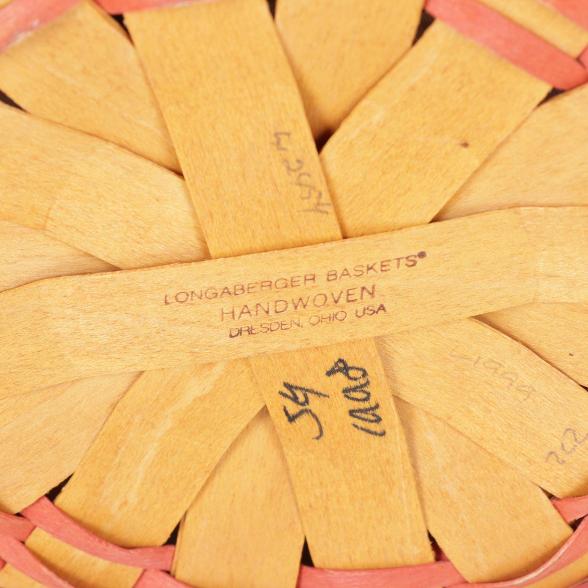 Longaberger "Mother's Day" & Other Woven Maple Baskets