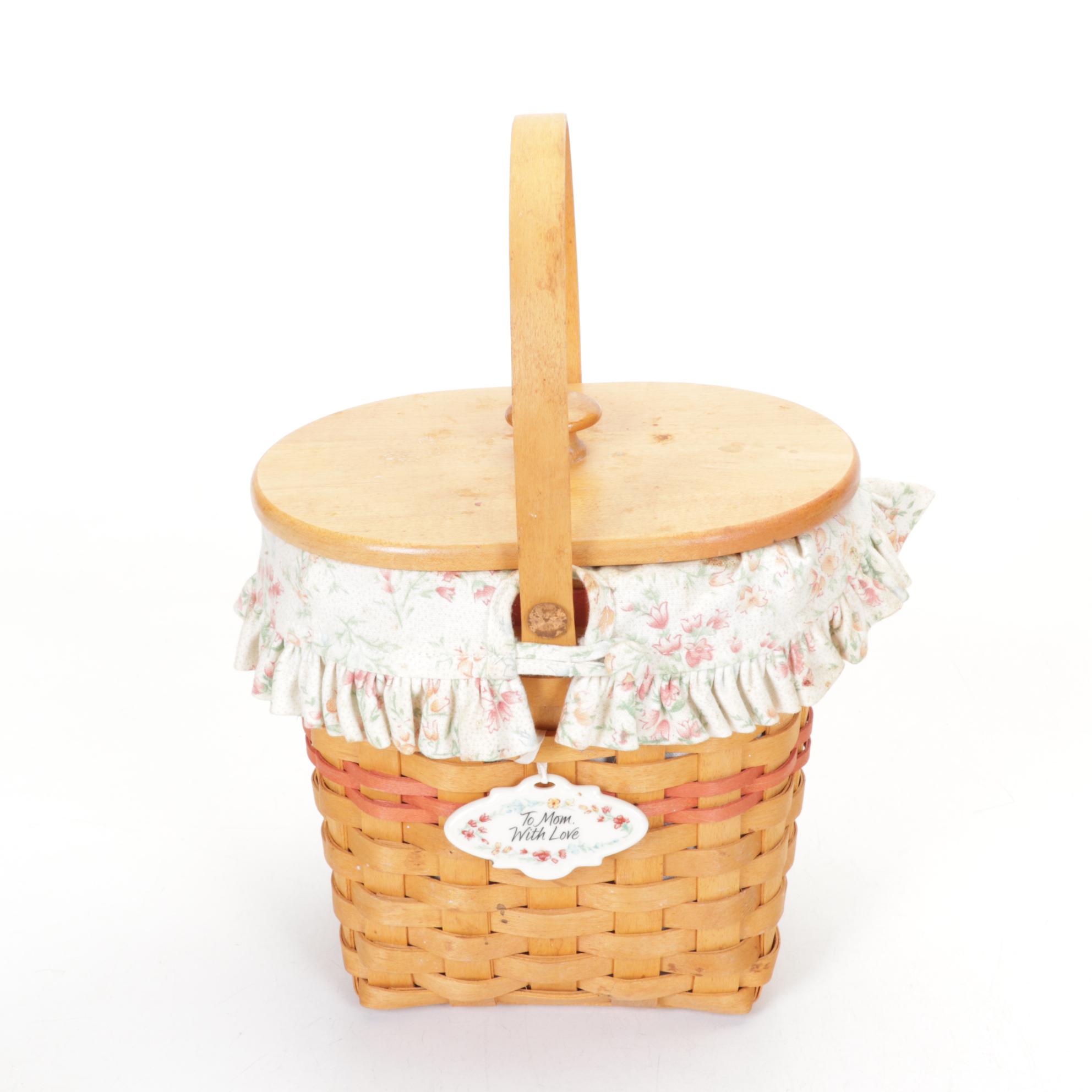 Longaberger "Mother's Day" & Other Woven Maple Baskets