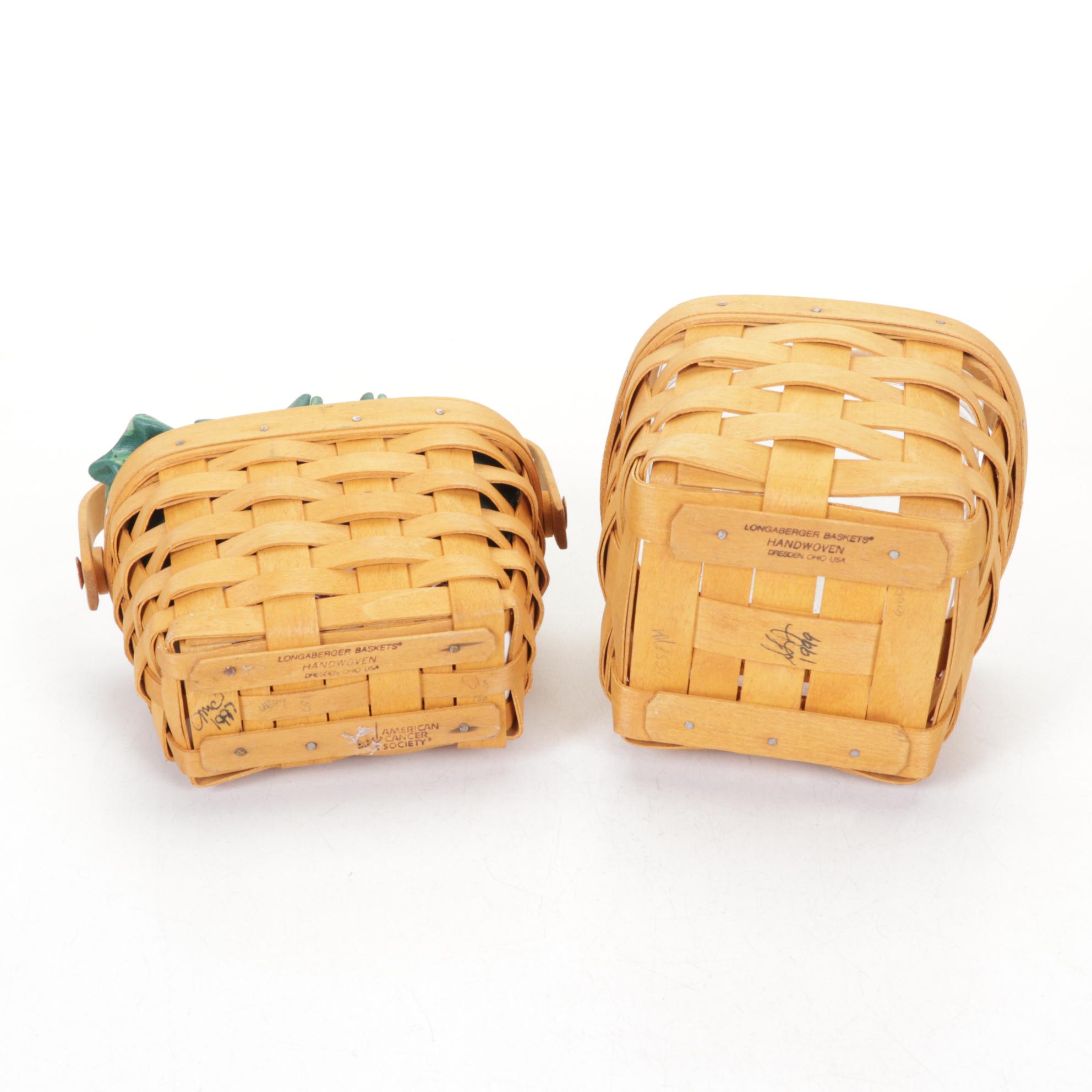 Longaberger "Mother's Day" & Other Woven Maple Baskets