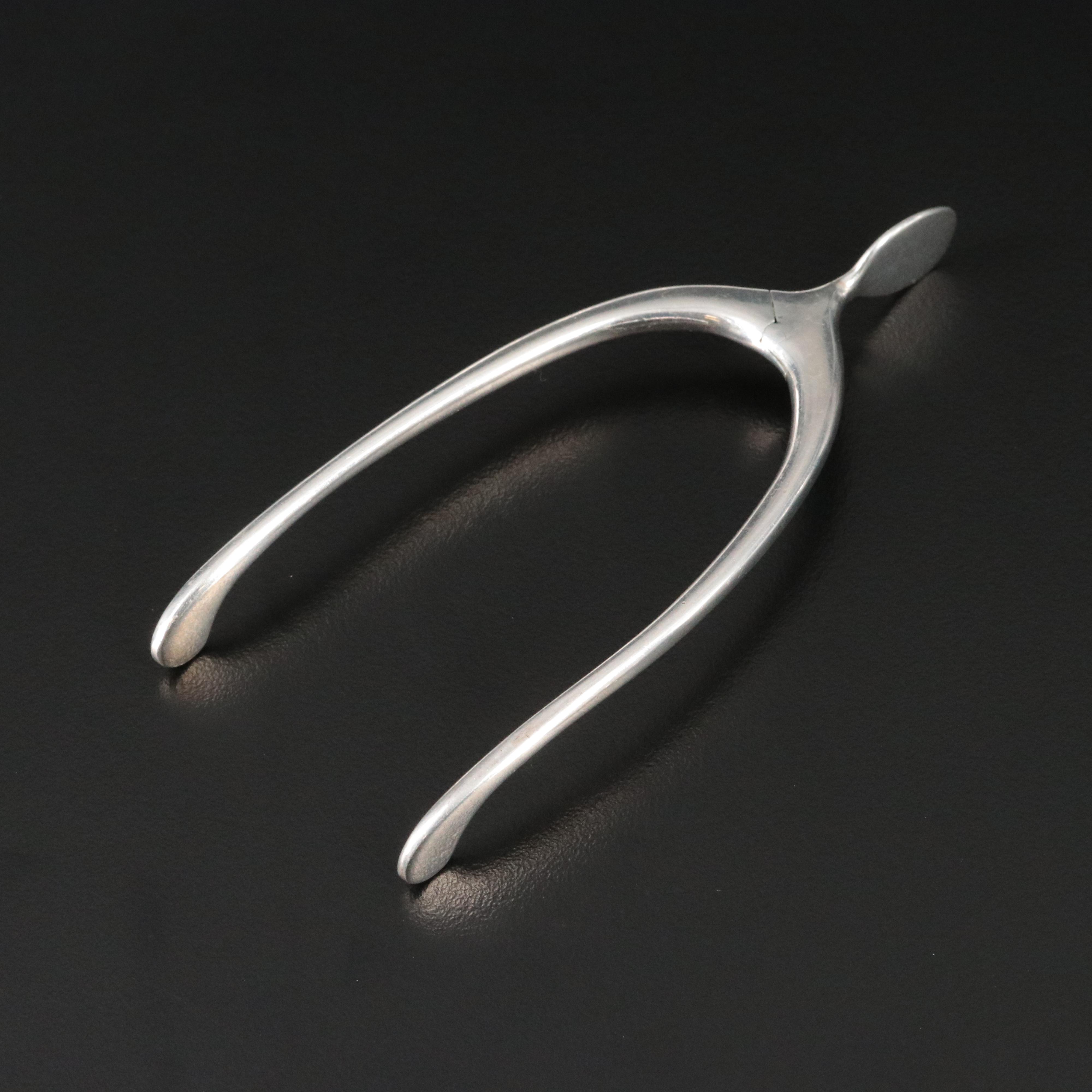 Sterling Wishbone Tongs