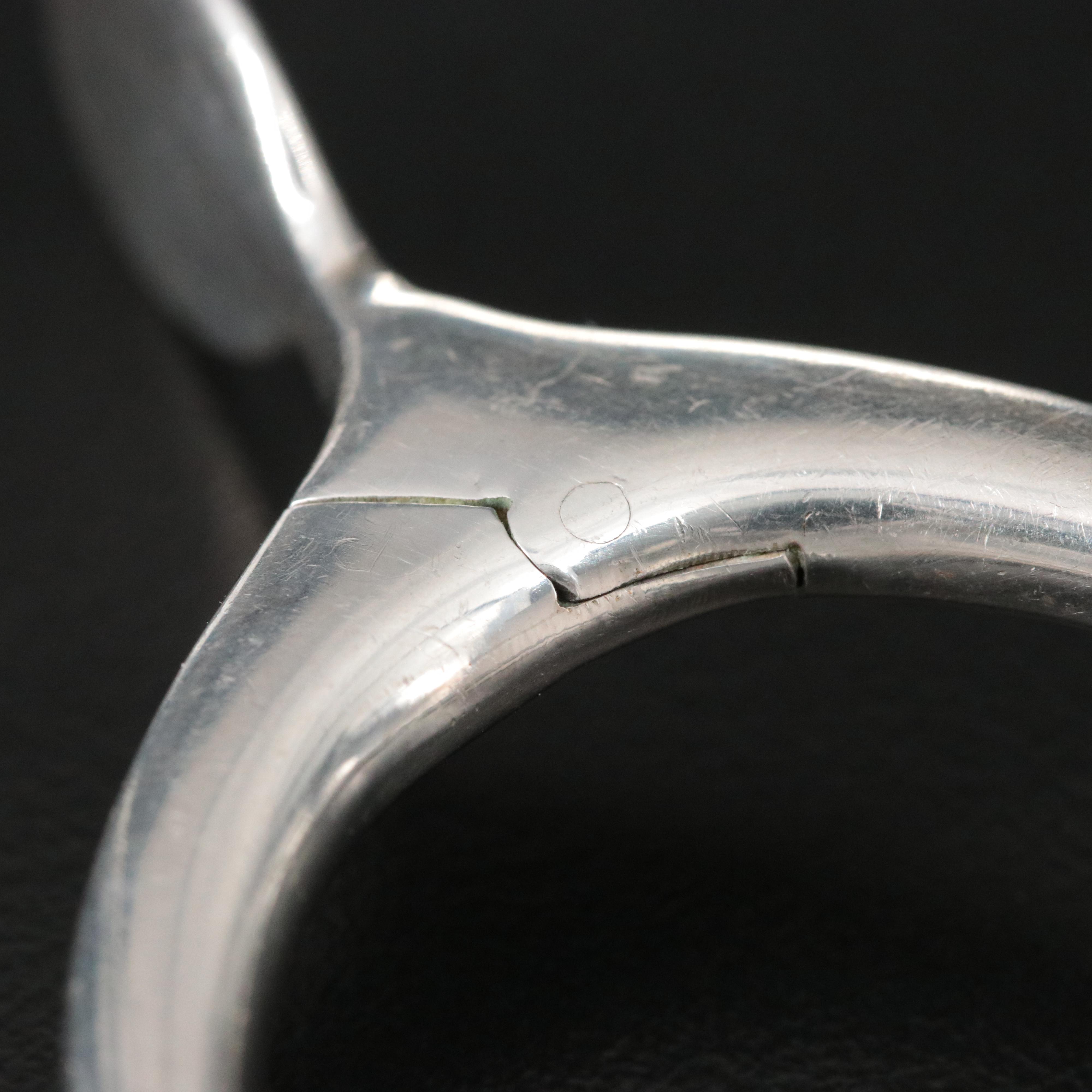 Sterling Wishbone Tongs