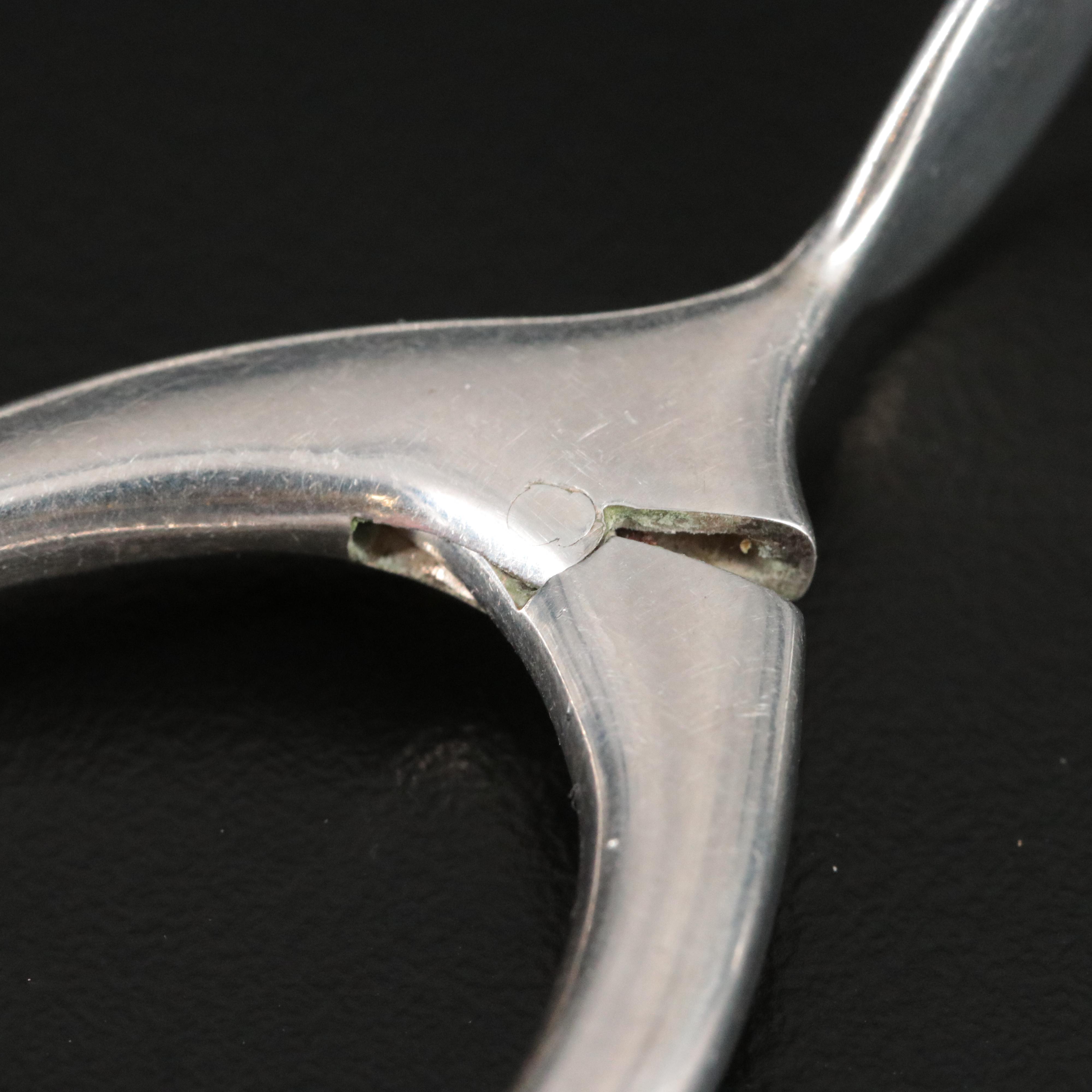 Sterling Wishbone Tongs