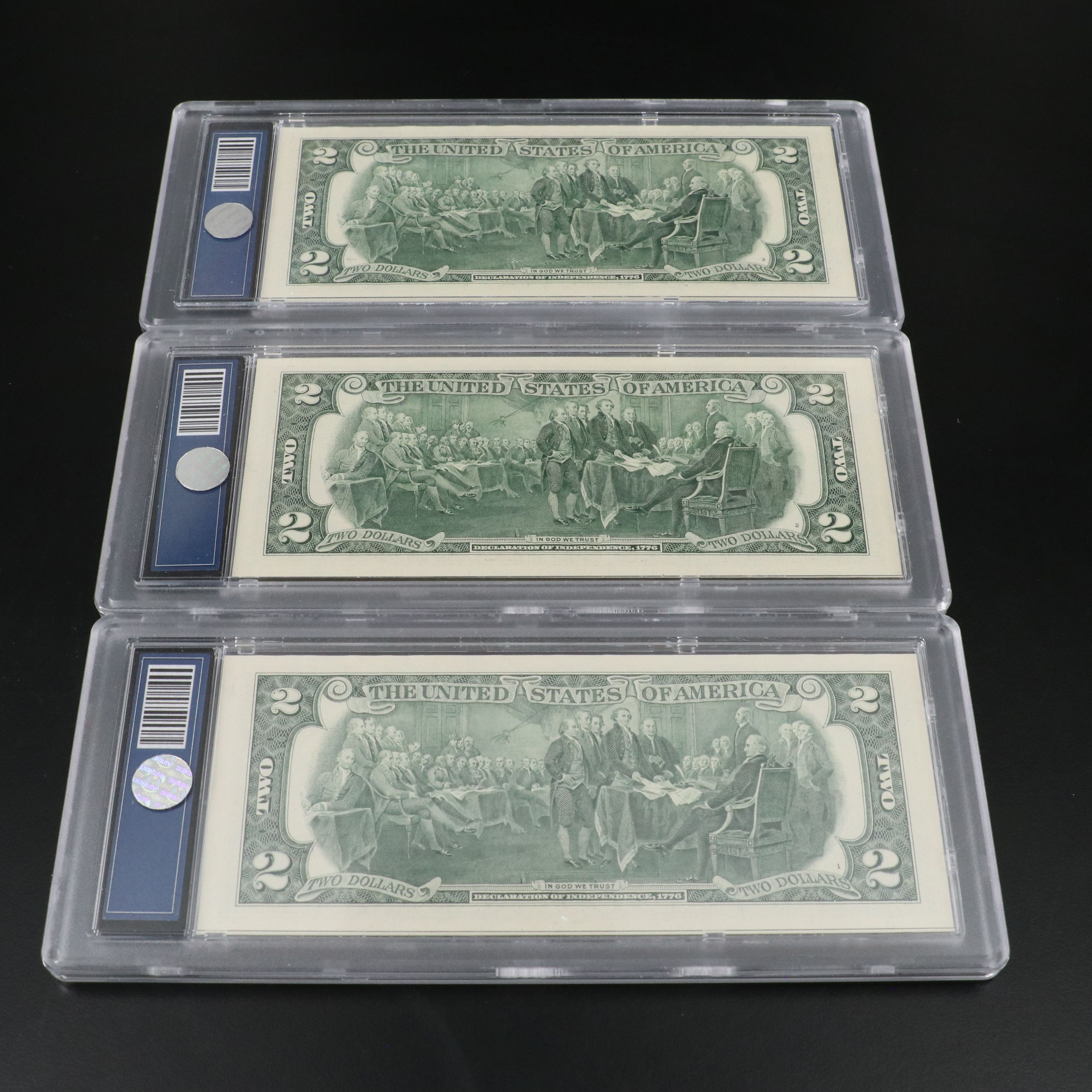 Collection of Twenty-Eight Obama Two Dollar Bills by the Bradford Exchange
