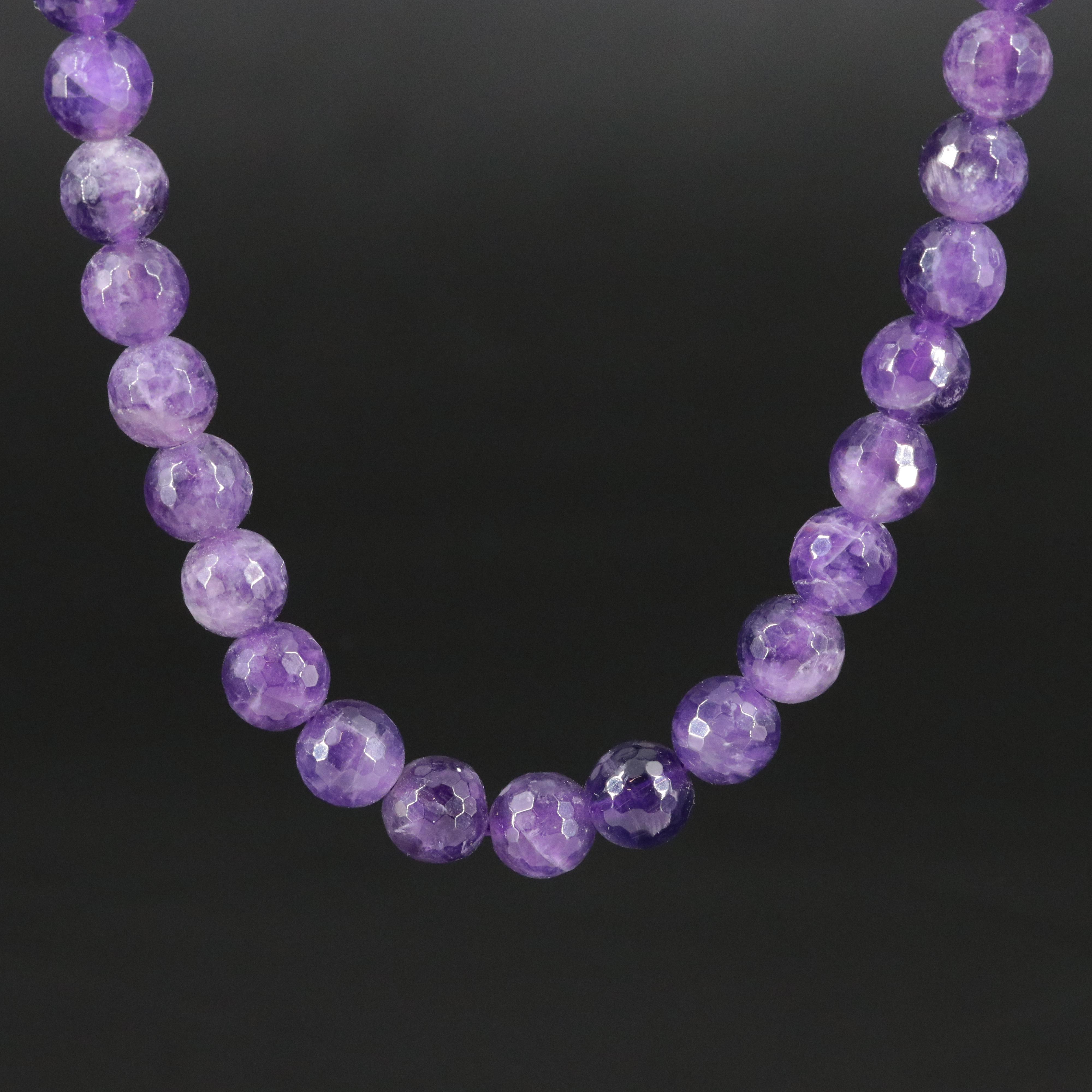 Amethyst Bead Necklace