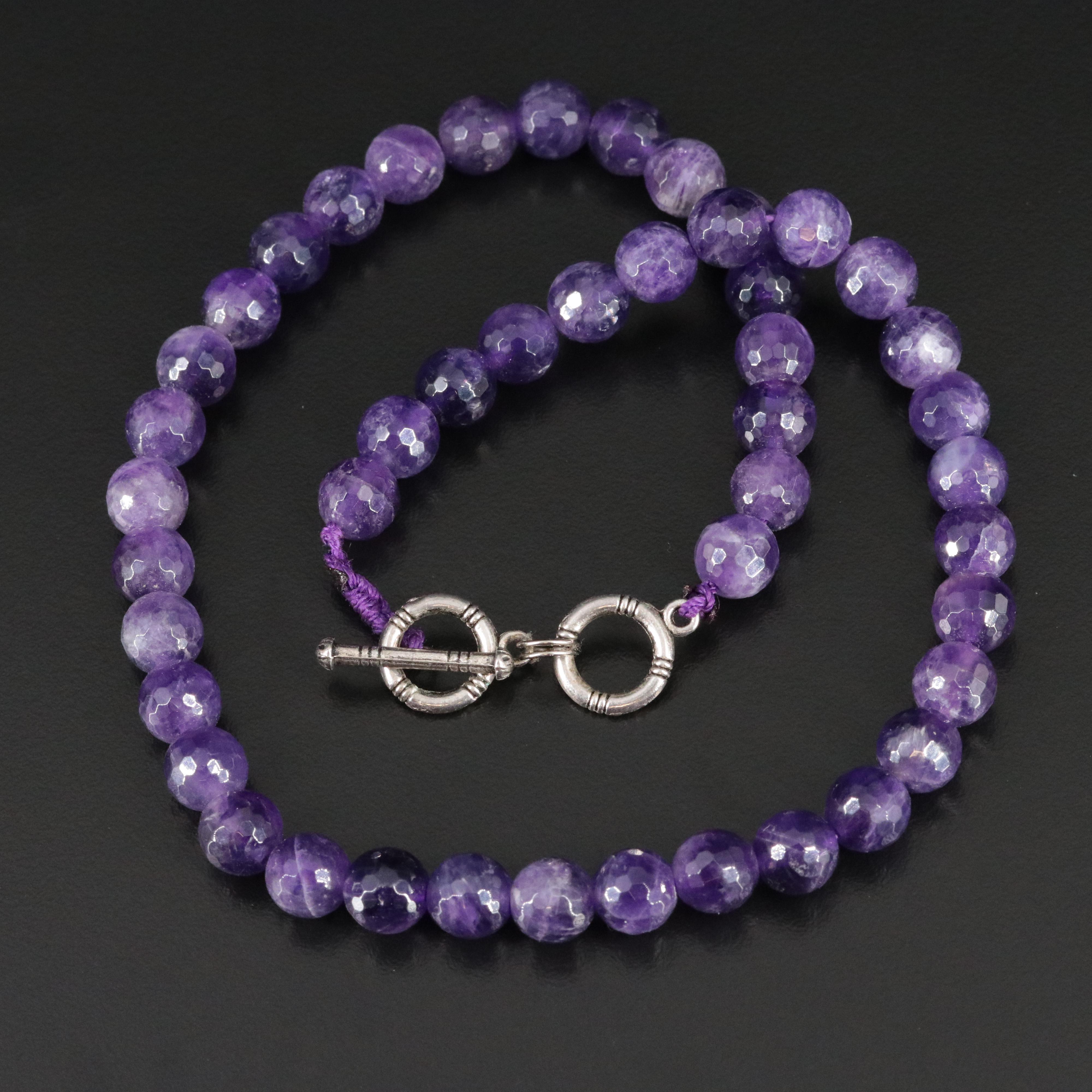 Amethyst Bead Necklace