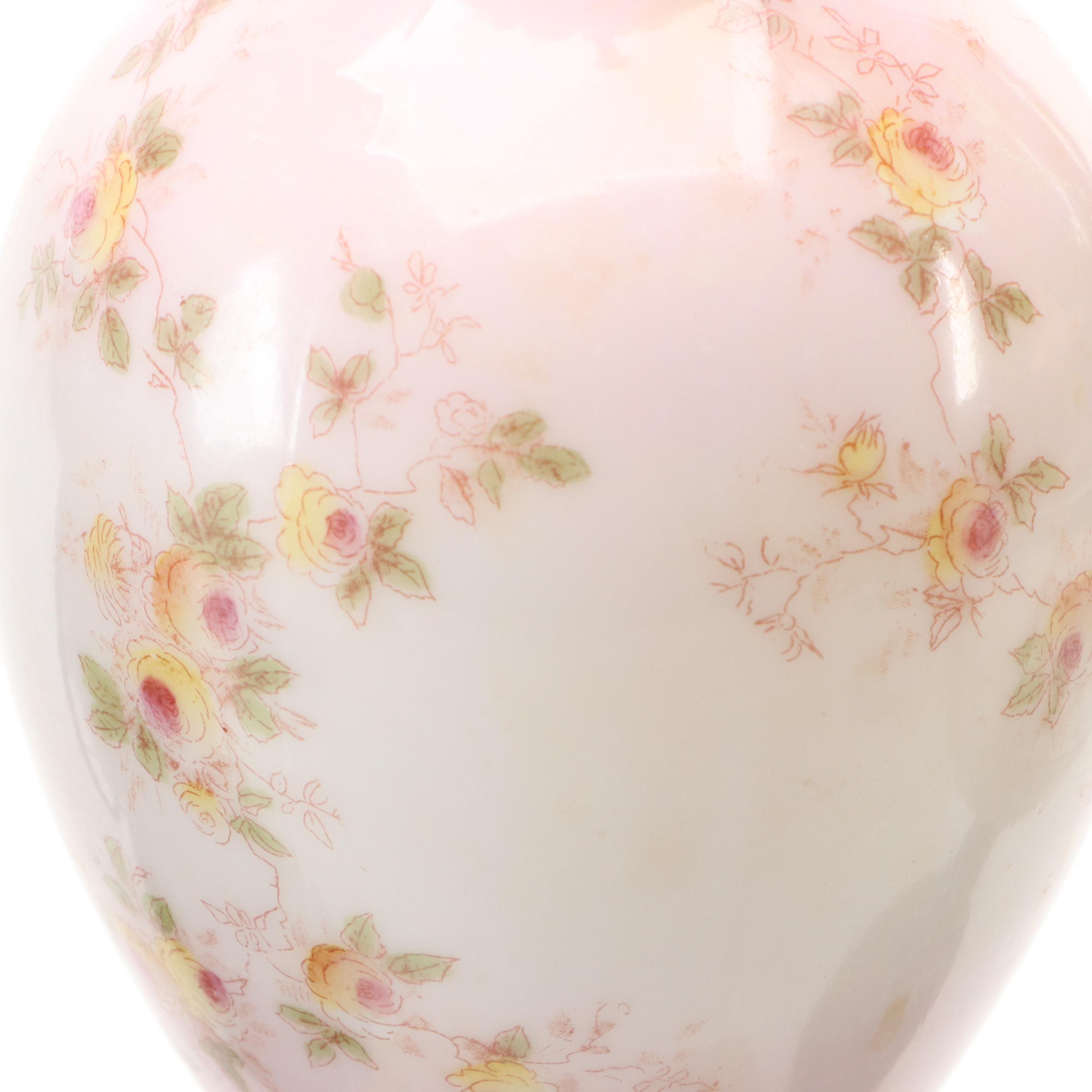 Porcelain & Glass Kerosene Lamps, S. Sternau Brass Sterno and Table Lamp