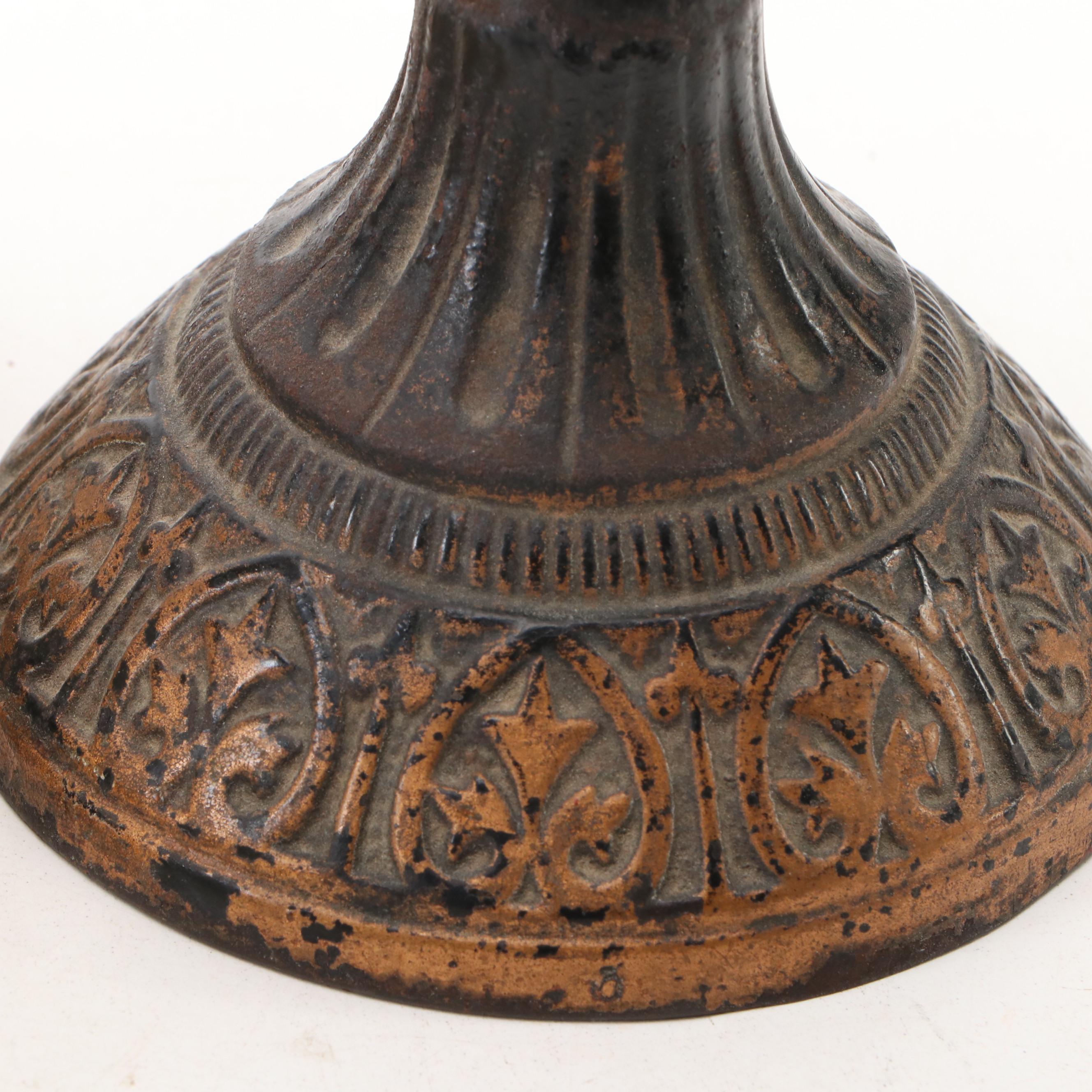 Porcelain & Glass Kerosene Lamps, S. Sternau Brass Sterno and Table Lamp