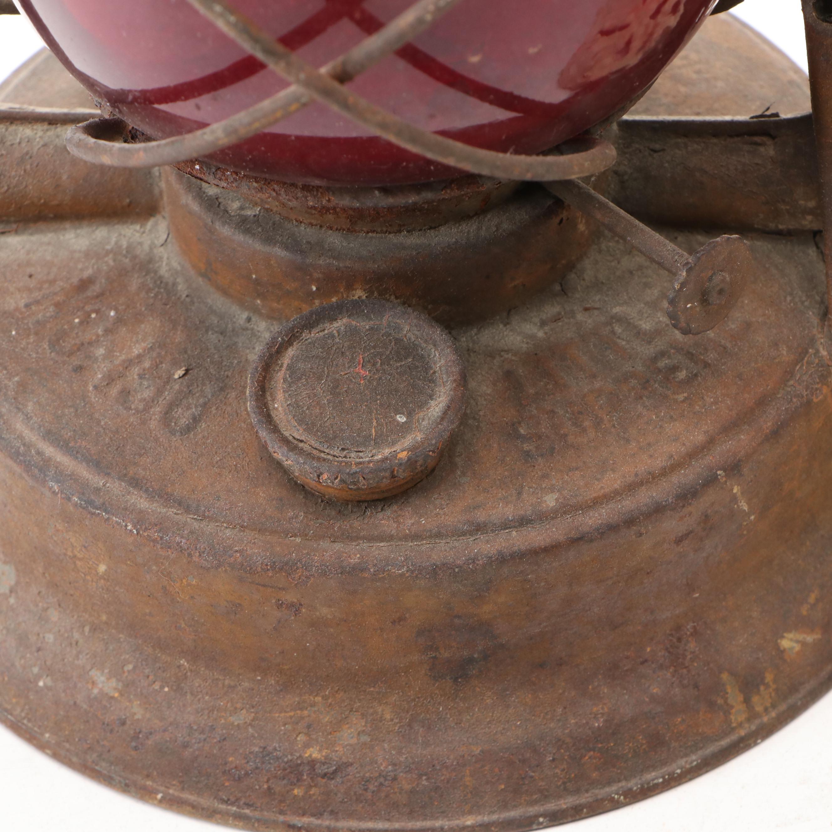 Porcelain & Glass Kerosene Lamps, S. Sternau Brass Sterno and Table Lamp