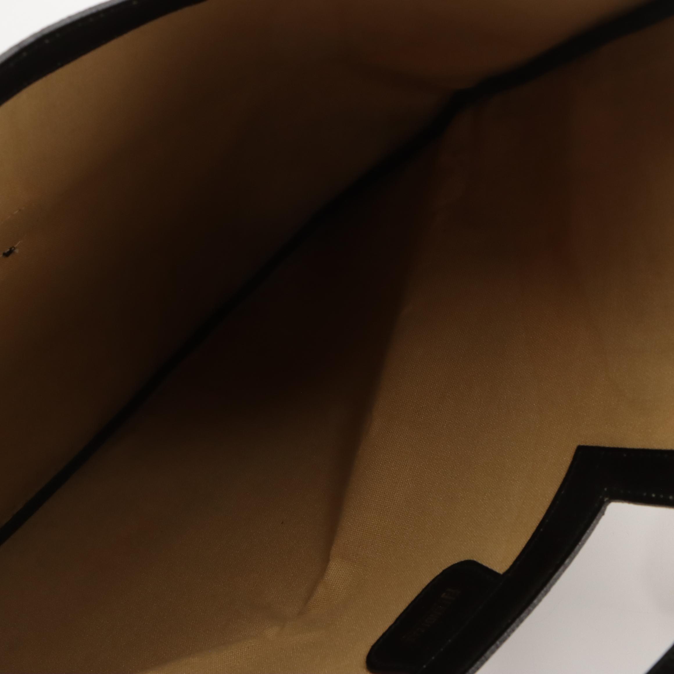 Fendi Vintage Flat Handlebar Bag in Zucca Nylon Canvas and Leather Trim