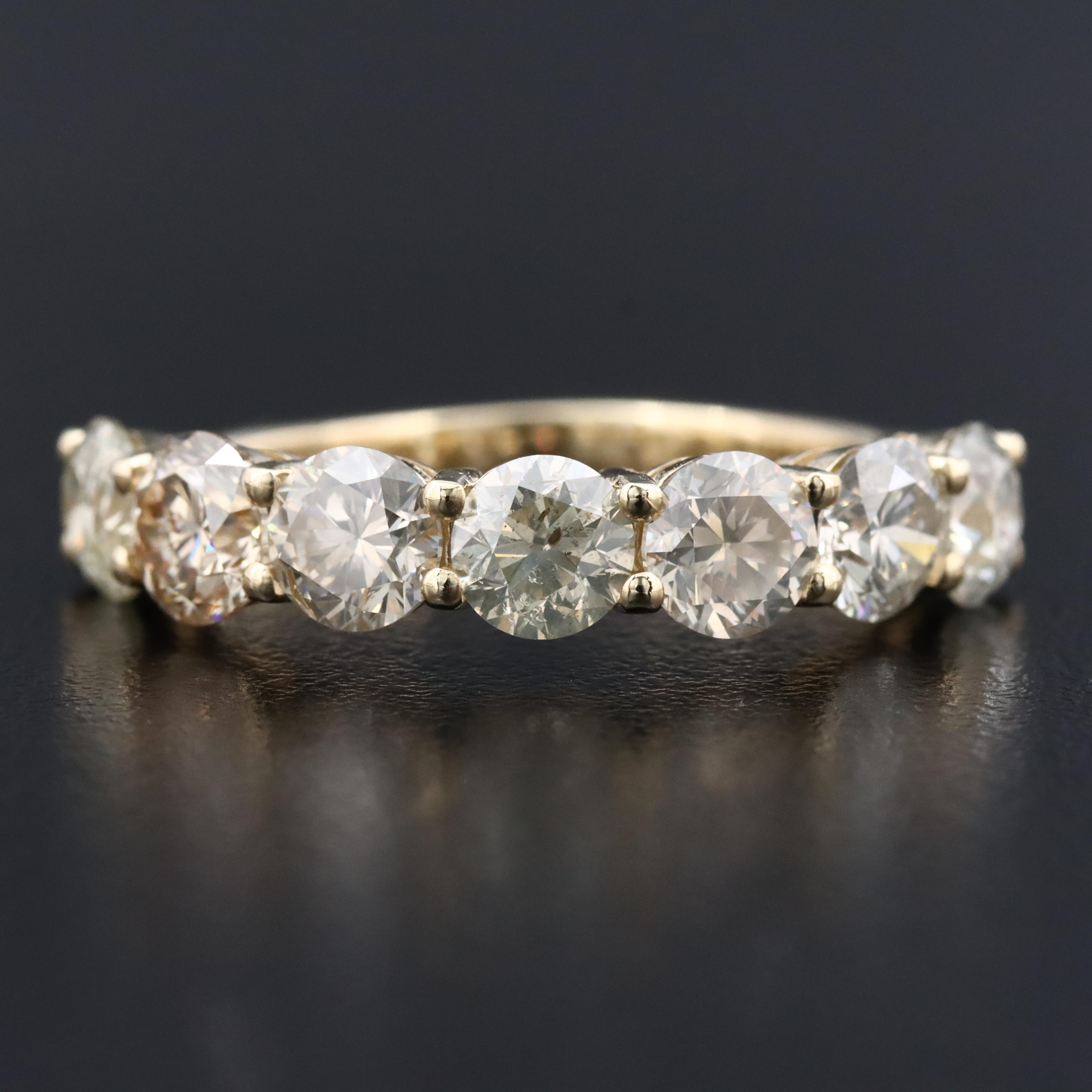 14K 3.32 CTW Diamond Ring with IGI Report