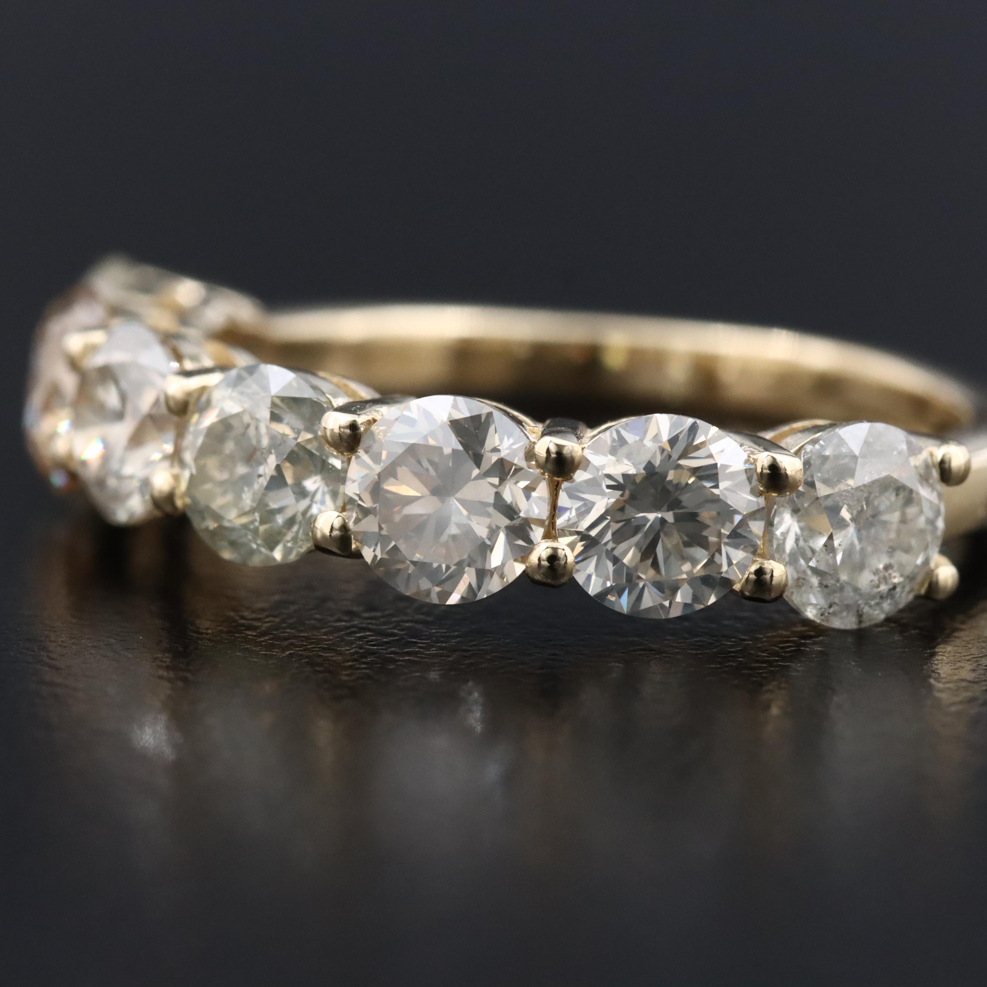 14K 3.32 CTW Diamond Ring with IGI Report