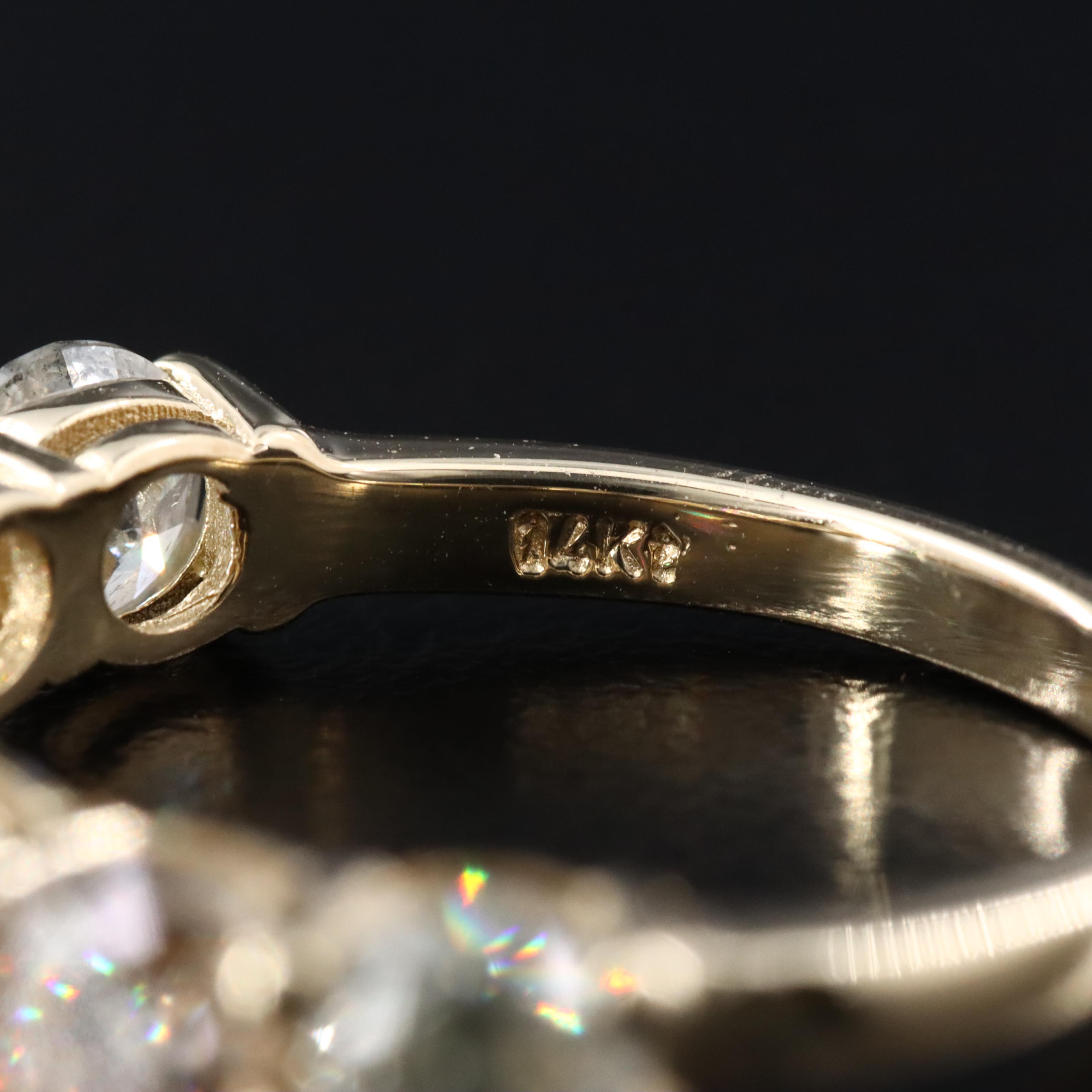 14K 3.32 CTW Diamond Ring with IGI Report