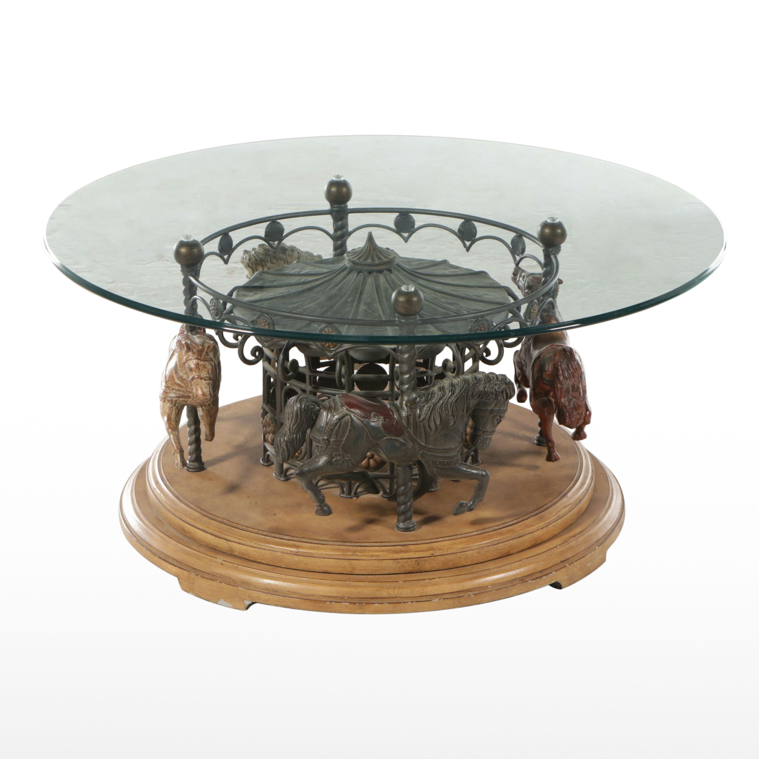 Carousel Pedestal Coffee Table