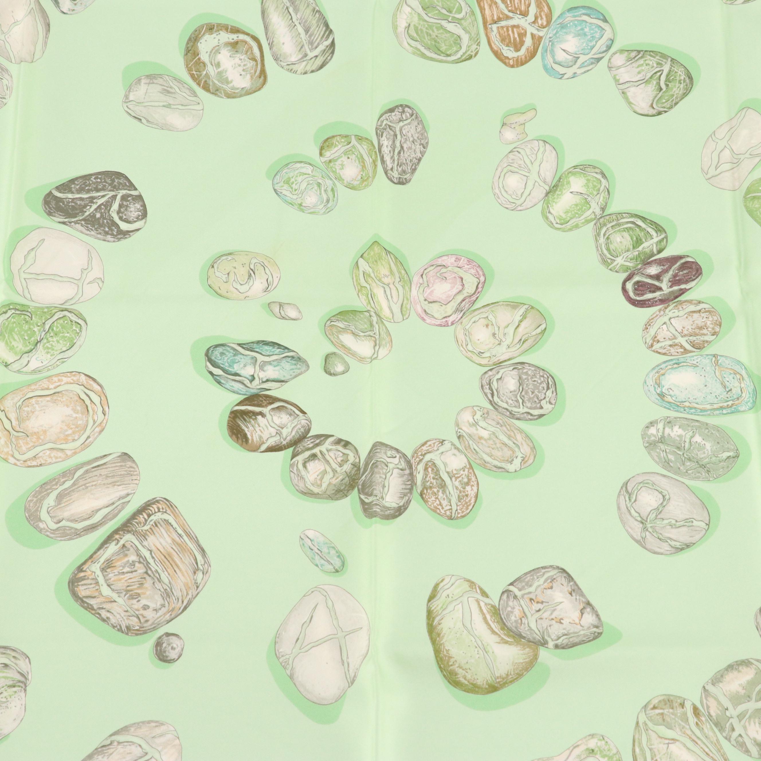 Hermès "Aphorisme" Silk Twill Scarf 90 with Box