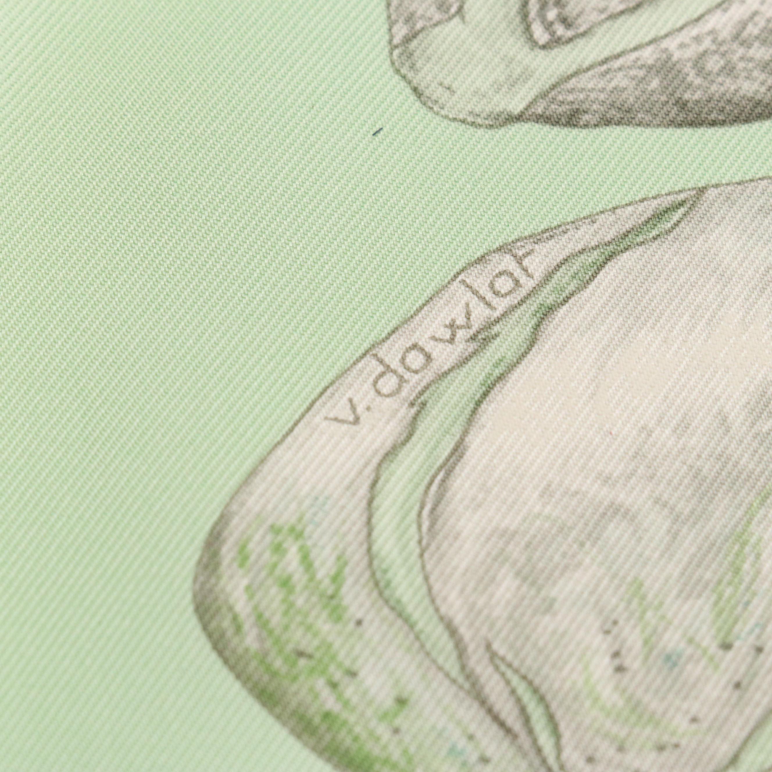 Hermès "Aphorisme" Silk Twill Scarf 90 with Box