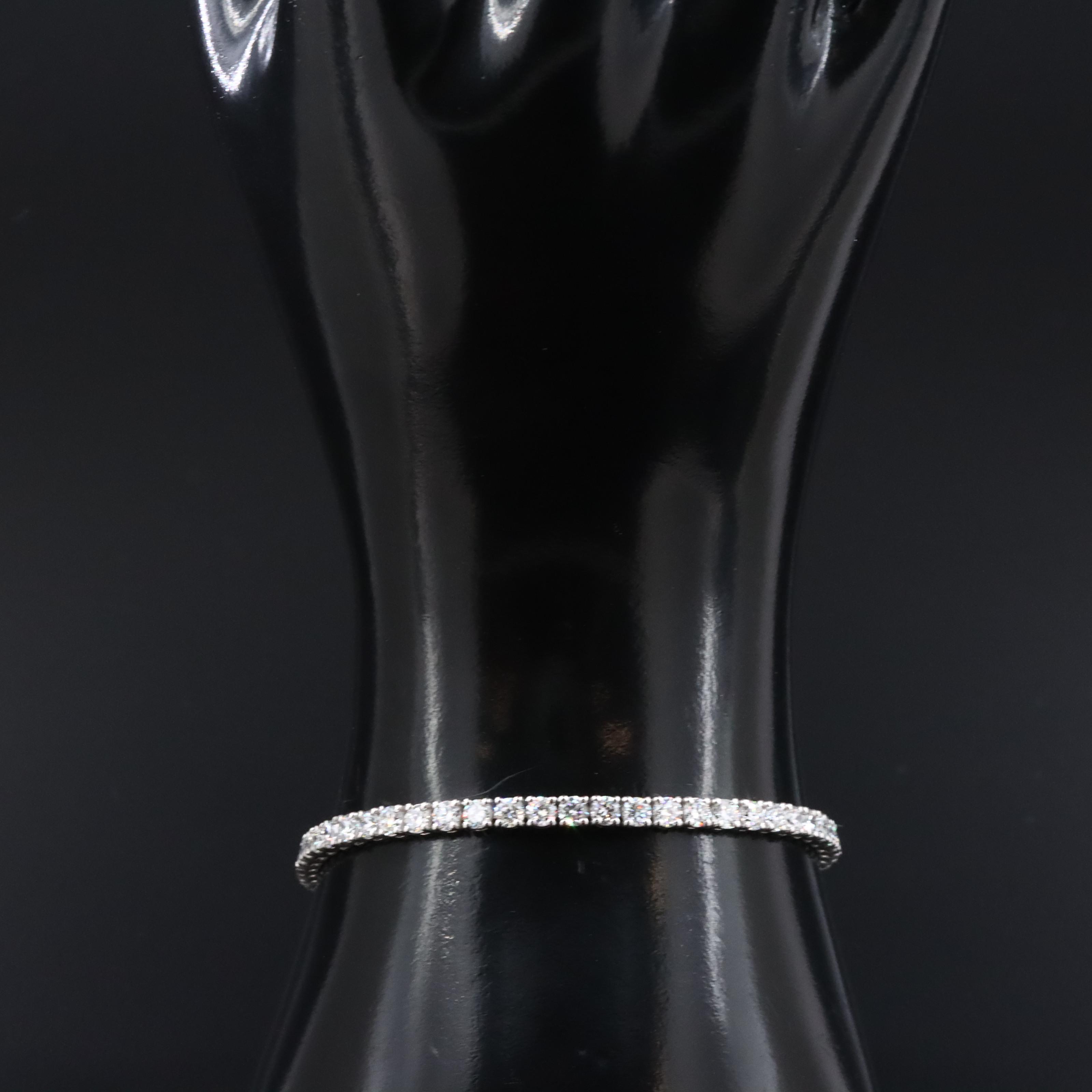 14K 5.97 CTW Lab Grown Diamond Bracelet with IGI Report