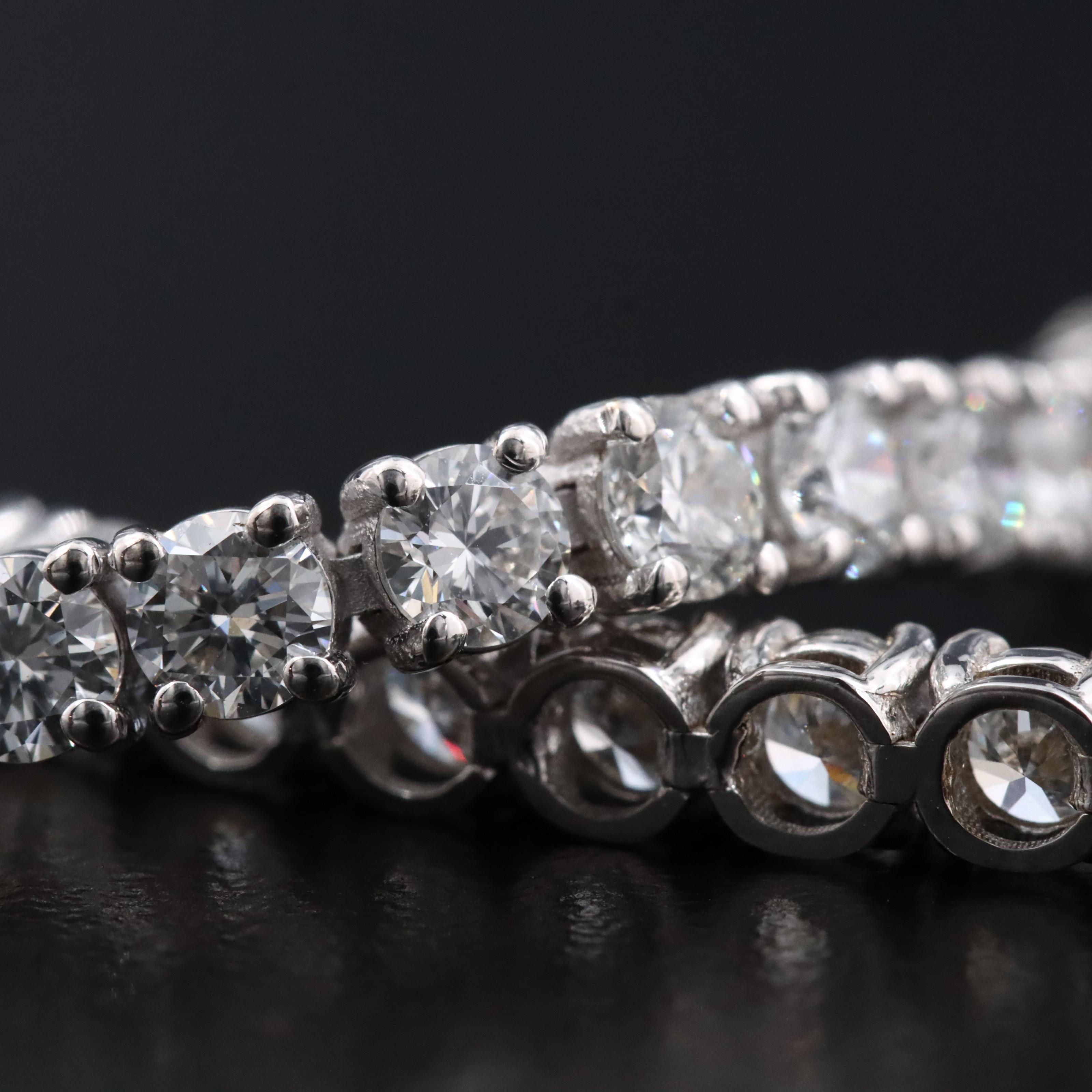 14K 5.97 CTW Lab Grown Diamond Bracelet with IGI Report