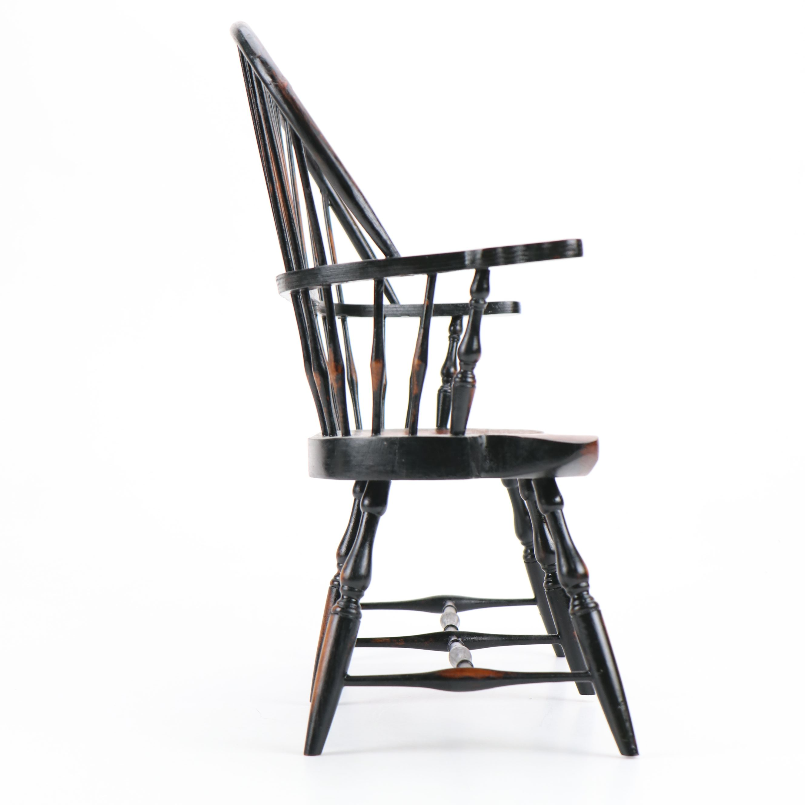 Doll Sized Spindle Back Wooden Bench