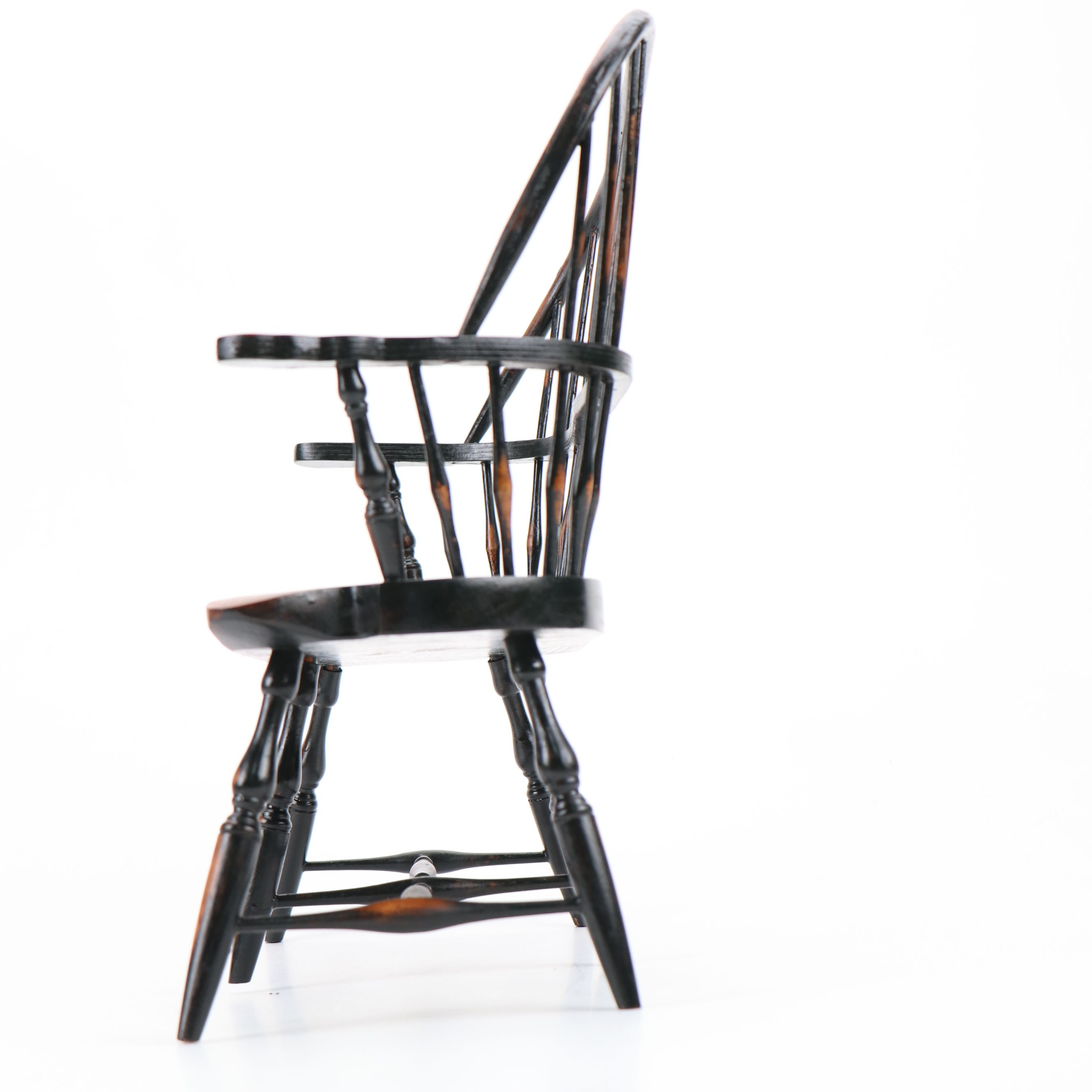 Doll Sized Spindle Back Wooden Bench