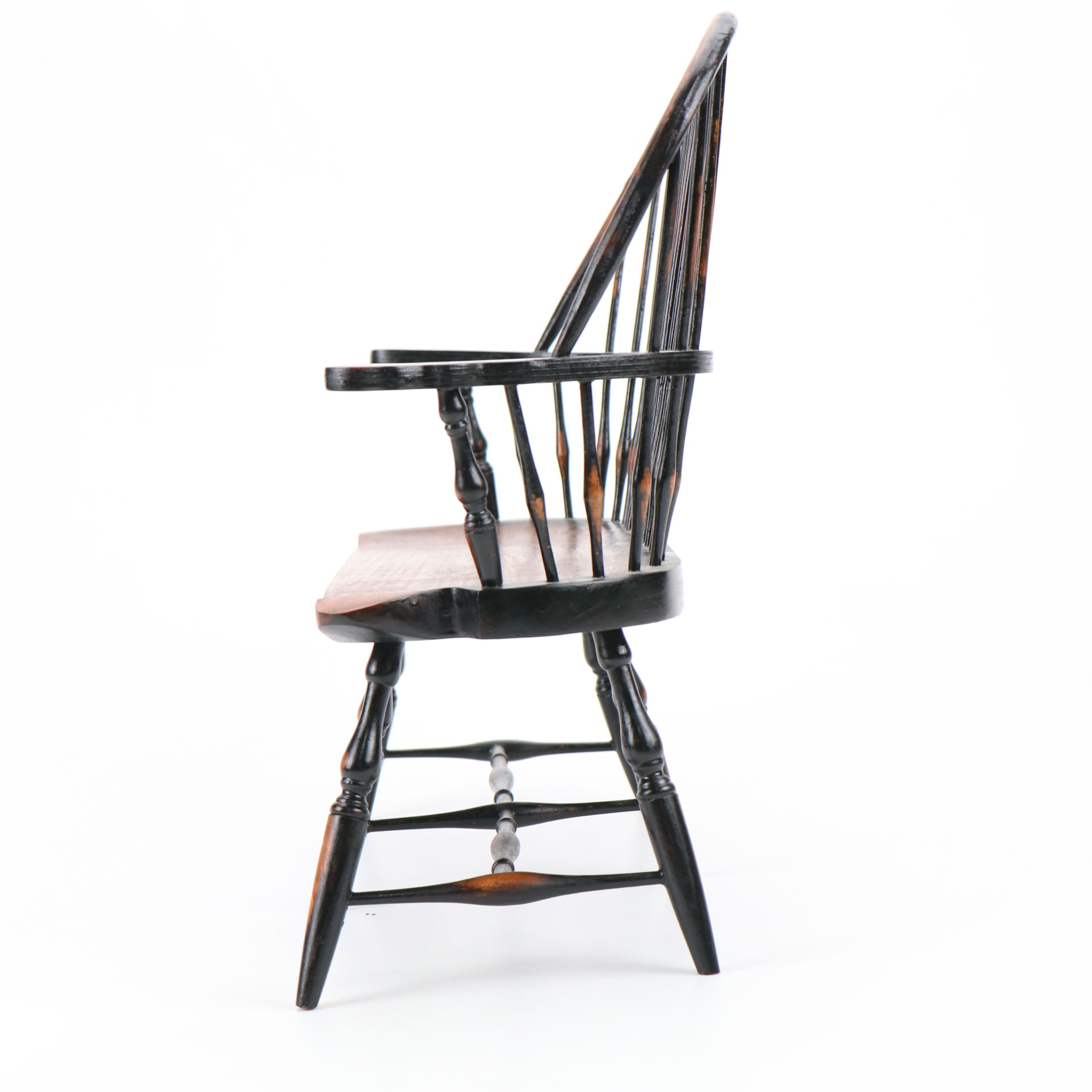 Doll Sized Spindle Back Wooden Bench