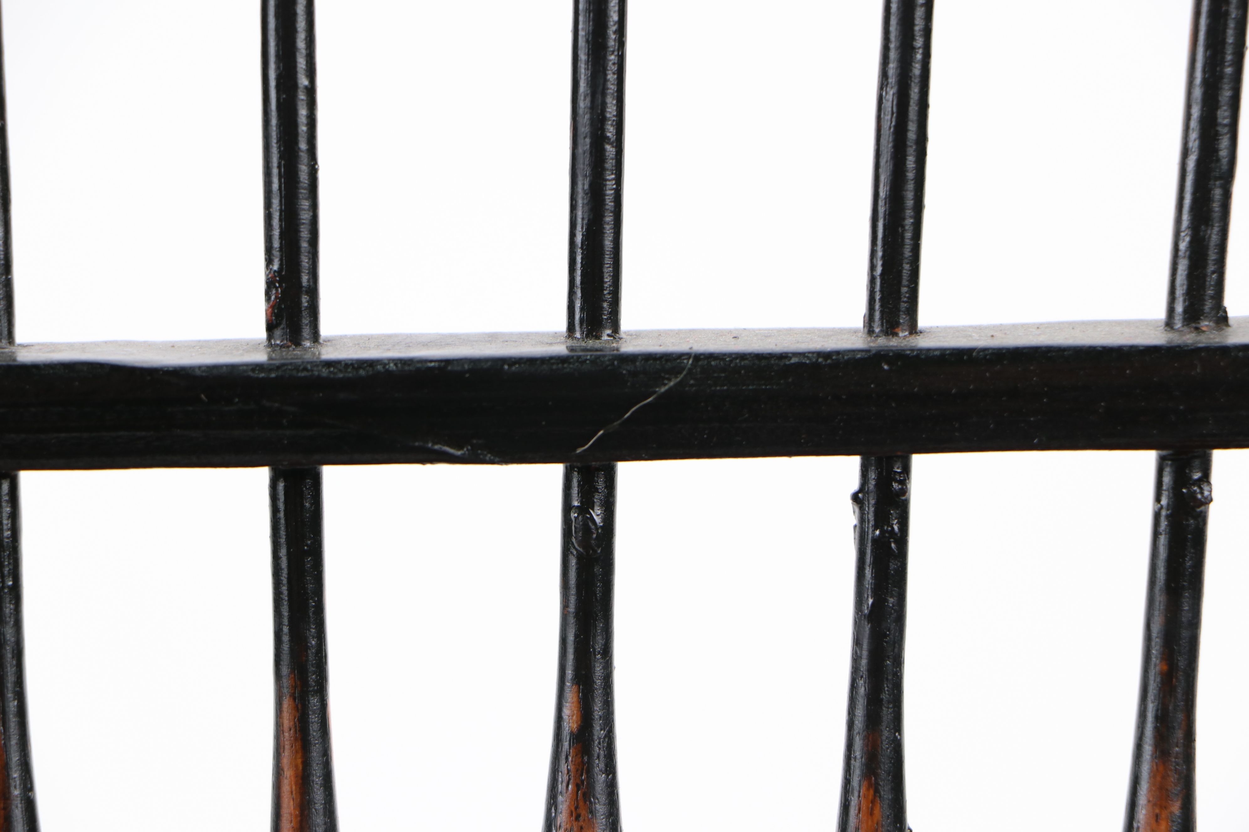 Doll Sized Spindle Back Wooden Bench