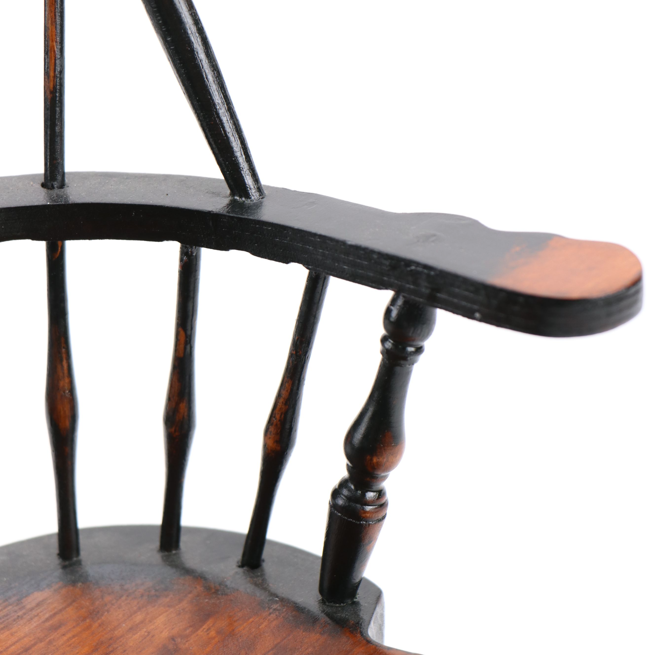 Doll Sized Spindle Back Wooden Bench