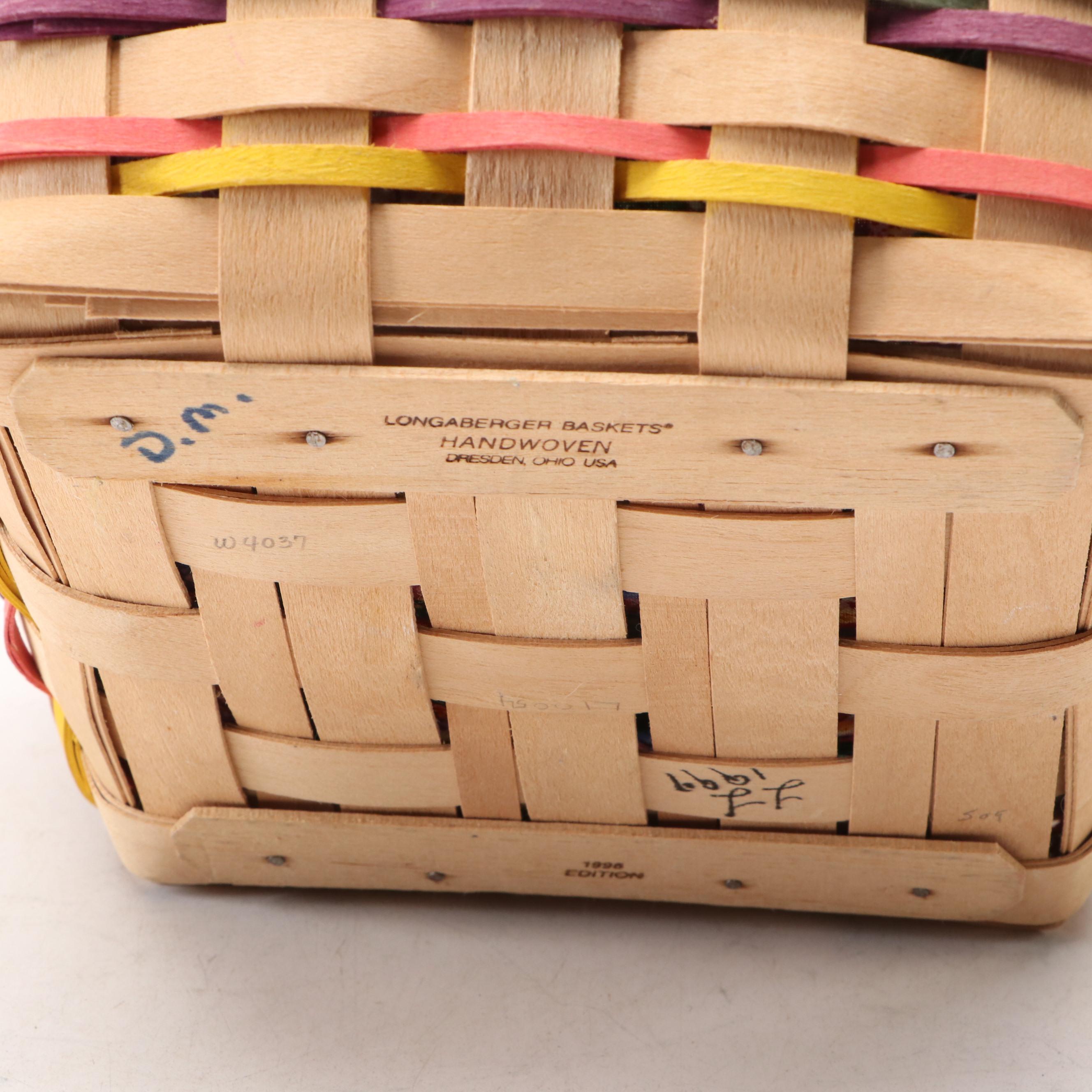 Longaberger Baskets with Fabric Liners
