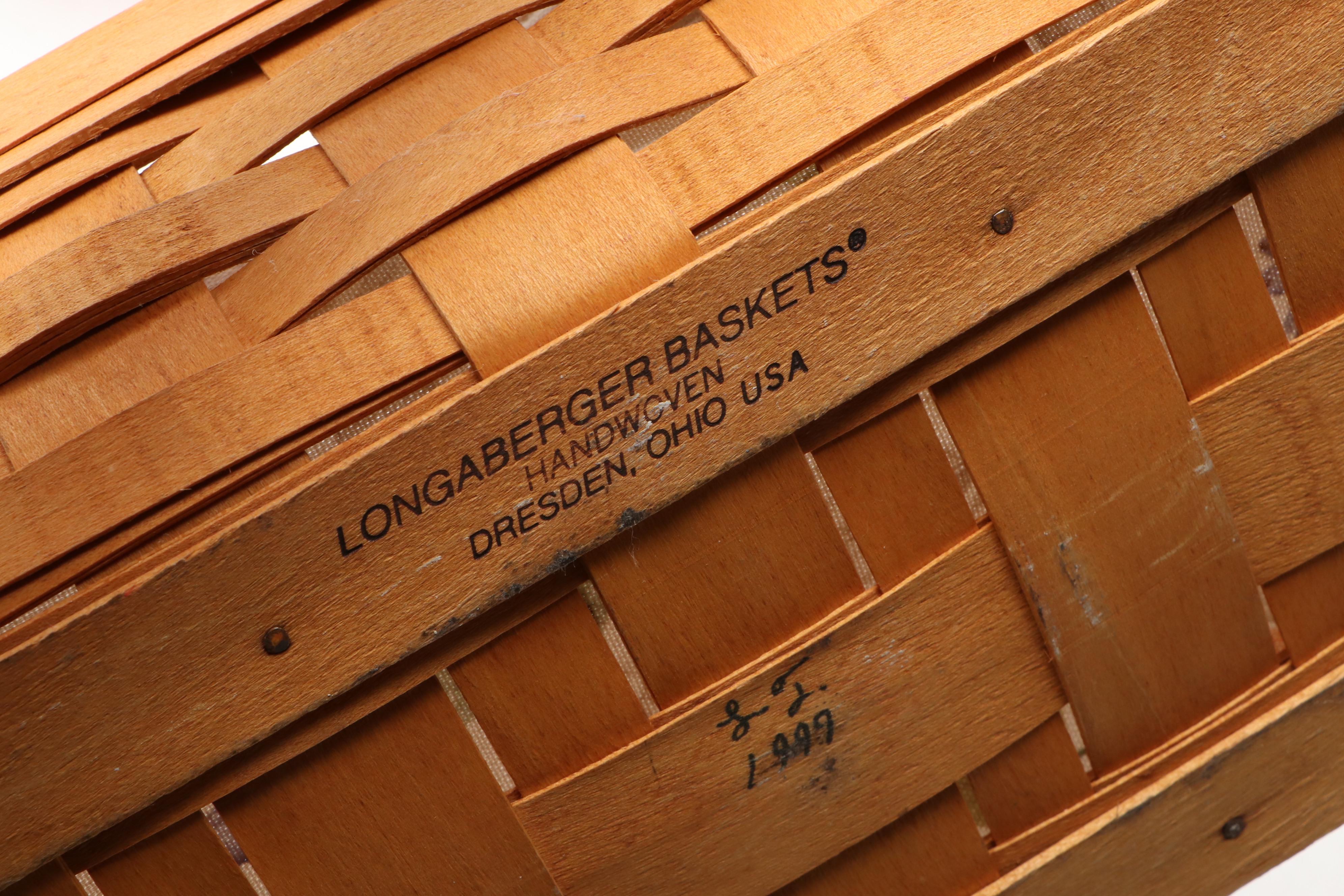 Longaberger Baskets with Fabric Liners